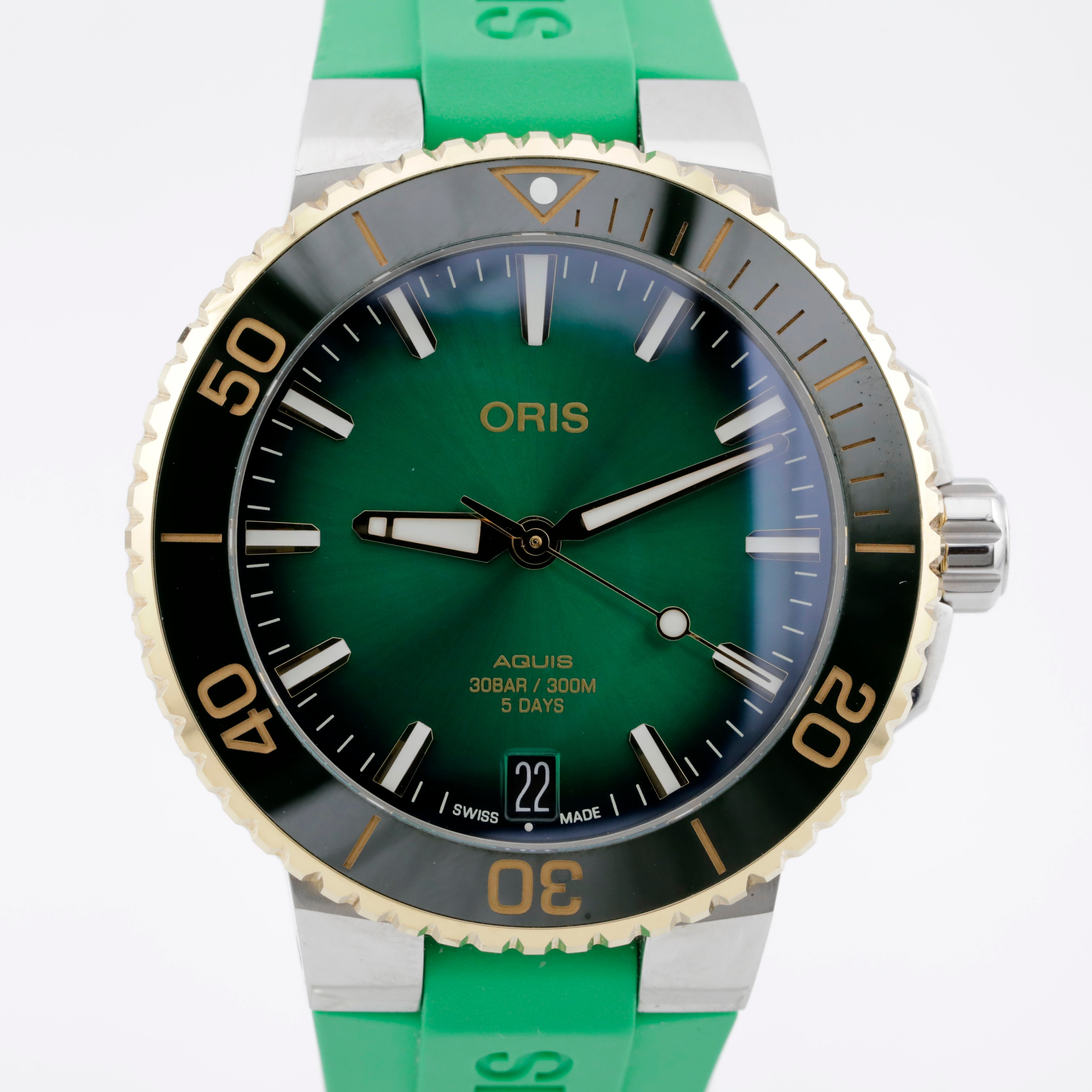 Pre Owned Oris Aquis two tone Ref# 01 400 7769 6357