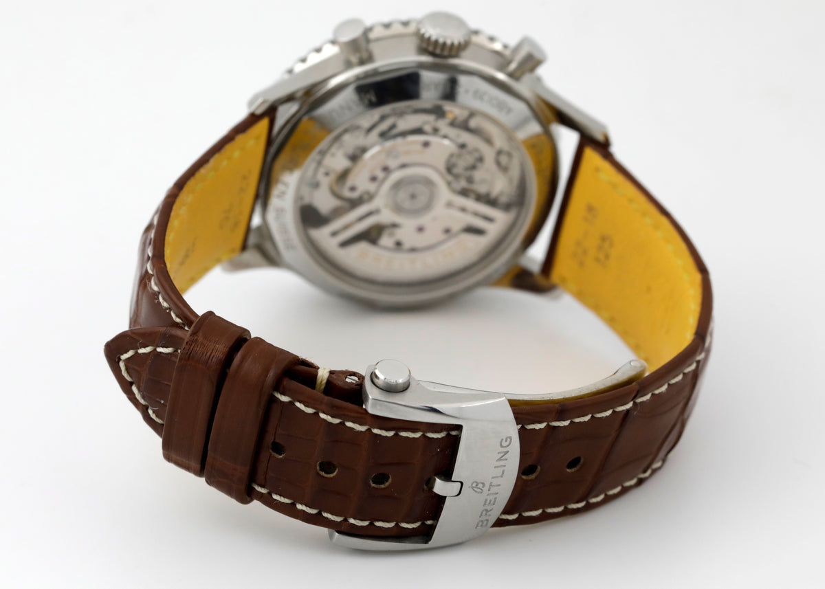 Pre Owned Brietling Navitimer B01 Chronograph 41mm mint green dial, ref. AB0139211L1P1