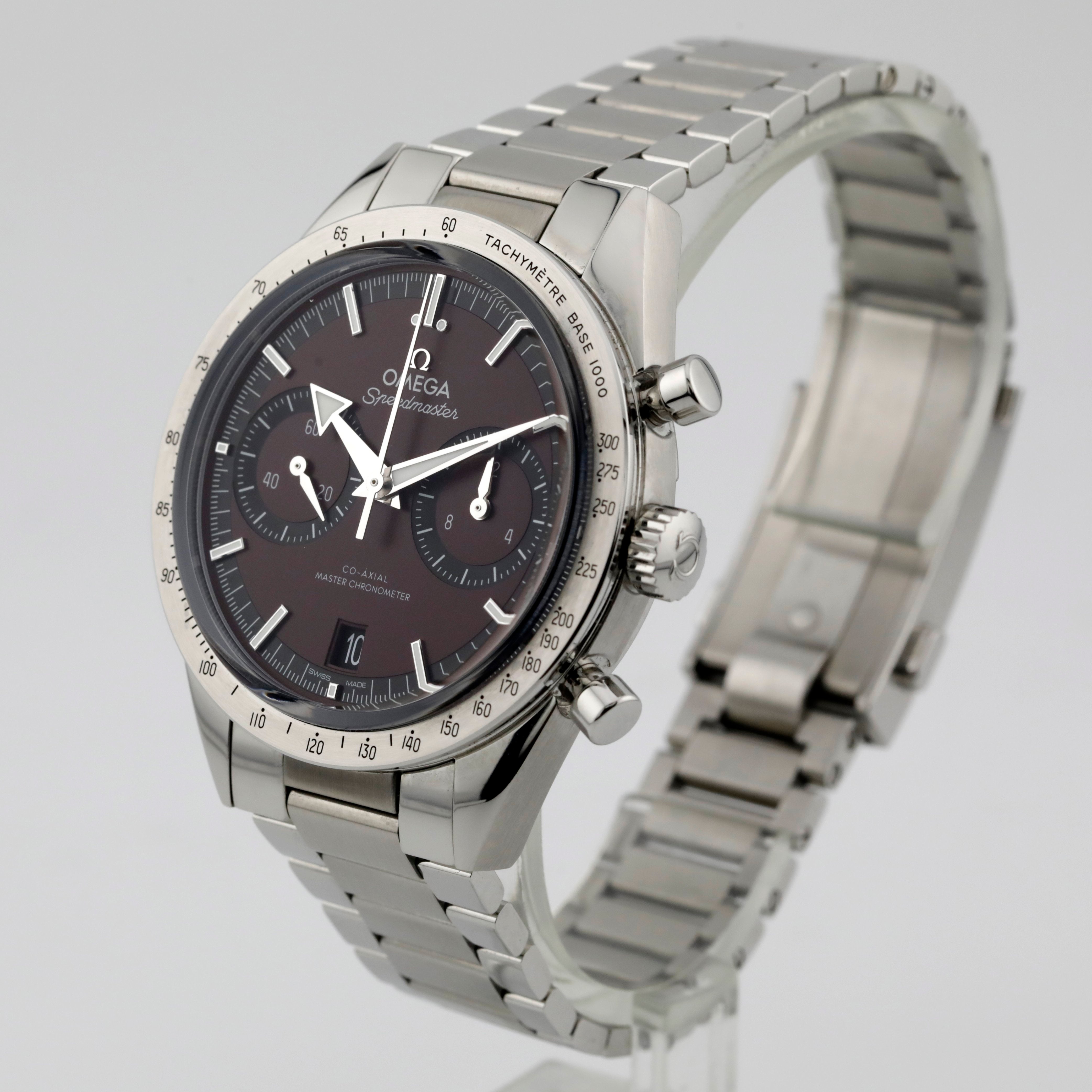 Pre Owned Omega Speedmaster '57 Burgundy Dial Ref# 33210415111001