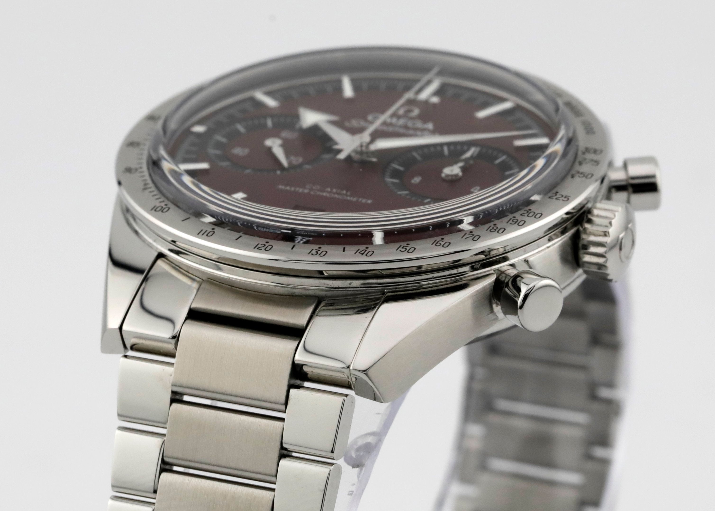 Pre Owned Omega Speedmaster '57 Burgundy Dial Ref# 33210415111001