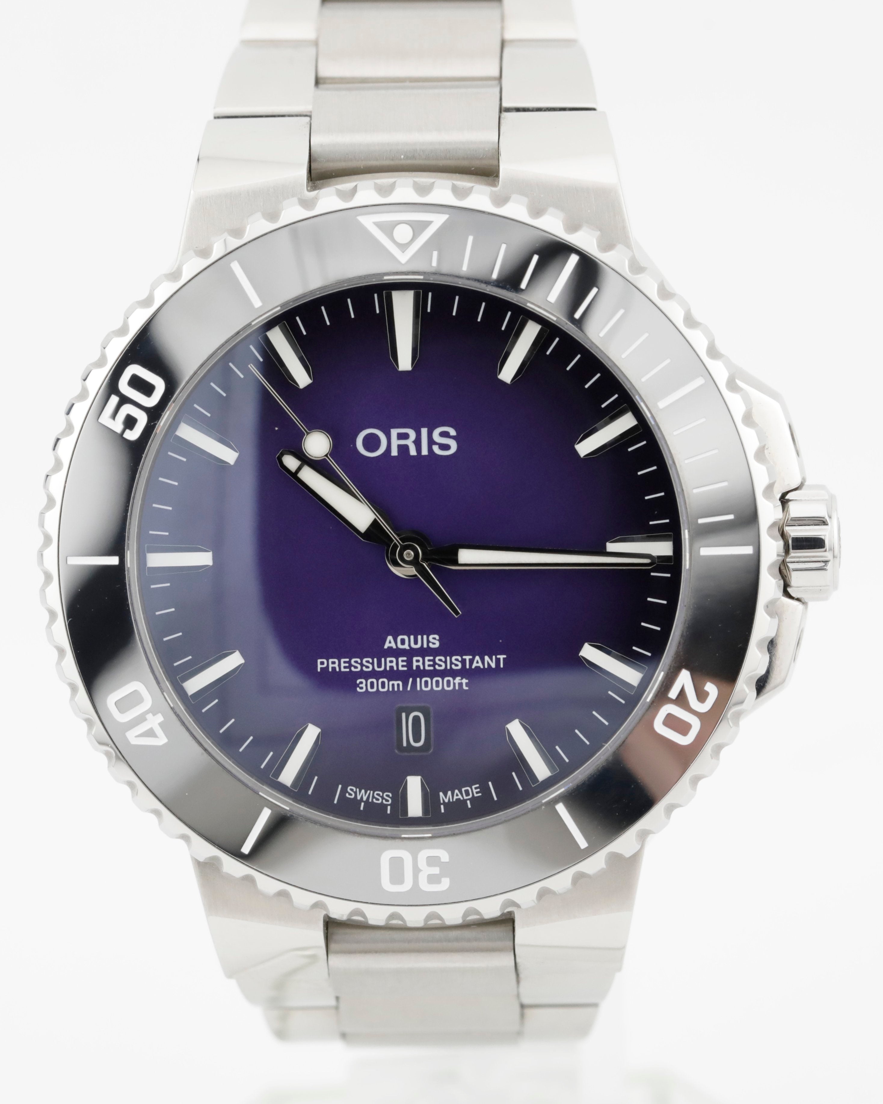Pre Owned Oris Aquis Date Taste of Summer Ref# 01 733 7789 4158