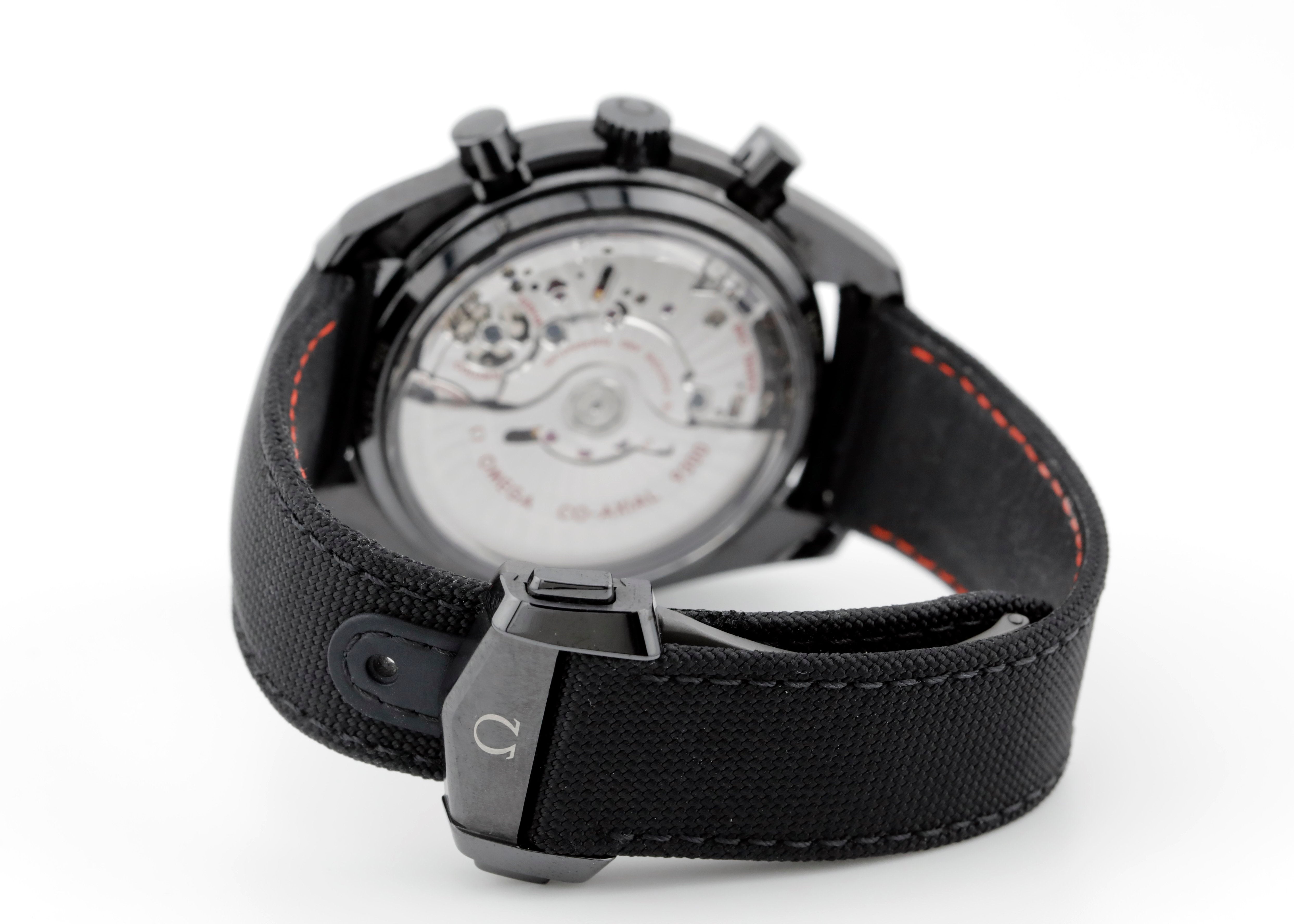 Pre Owned Omega Speedmaster Dark Side Black Black Ref# 31192445101005