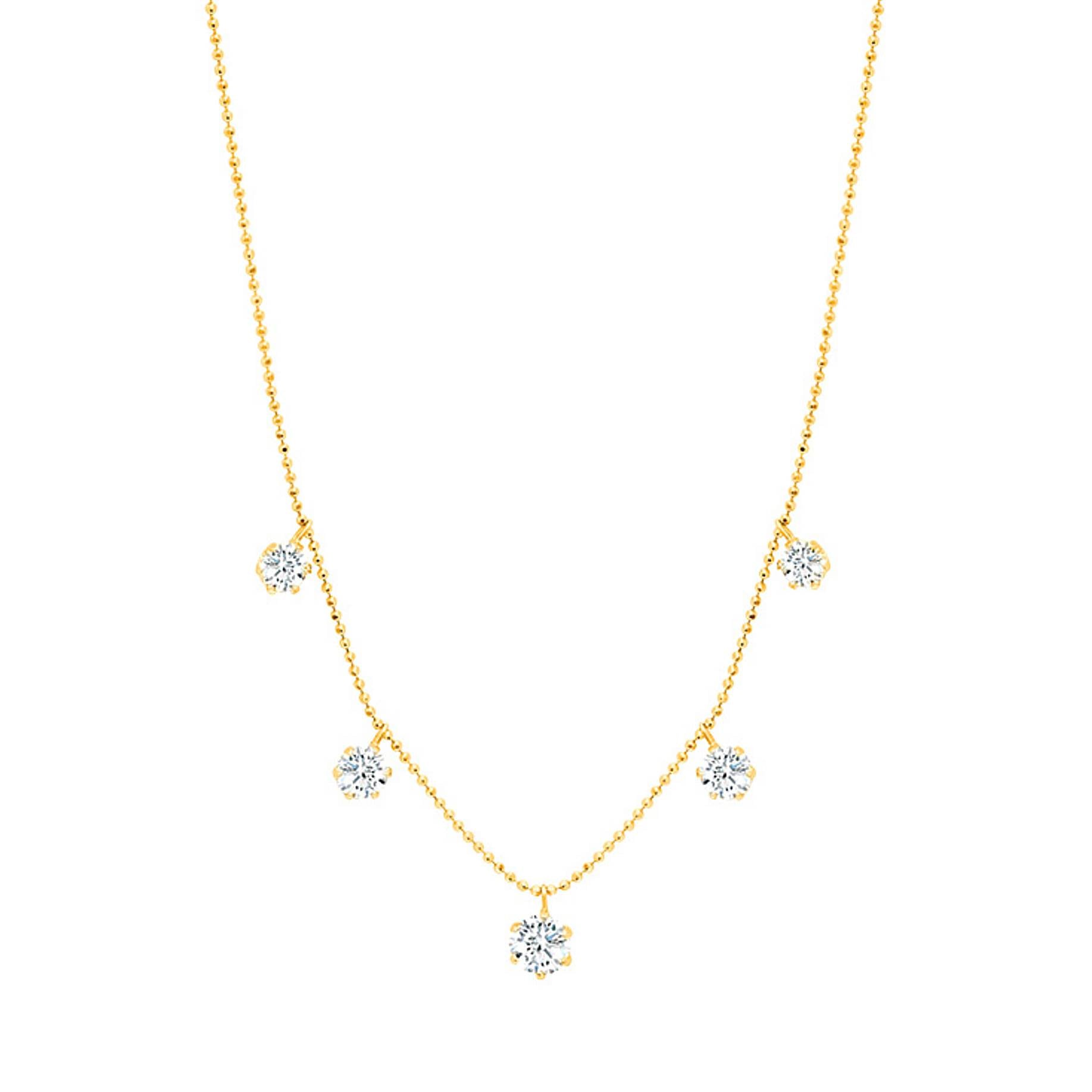 Graziela Floating Diamond Necklace