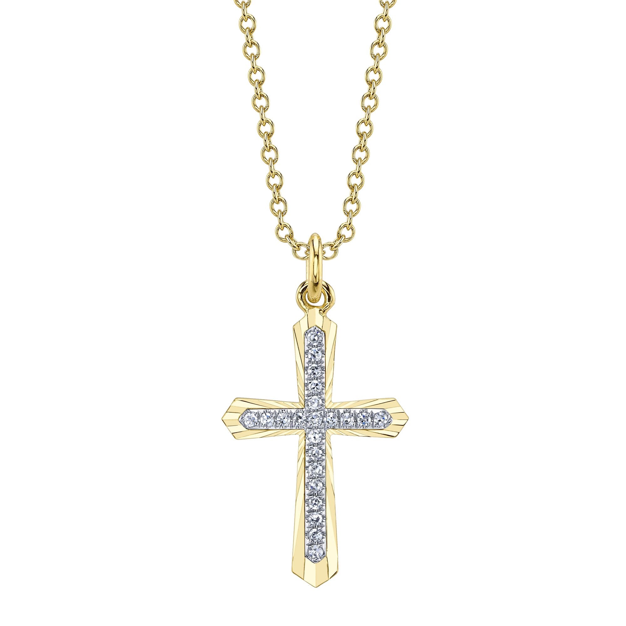 Shy Creation Diamond Cross Pendant