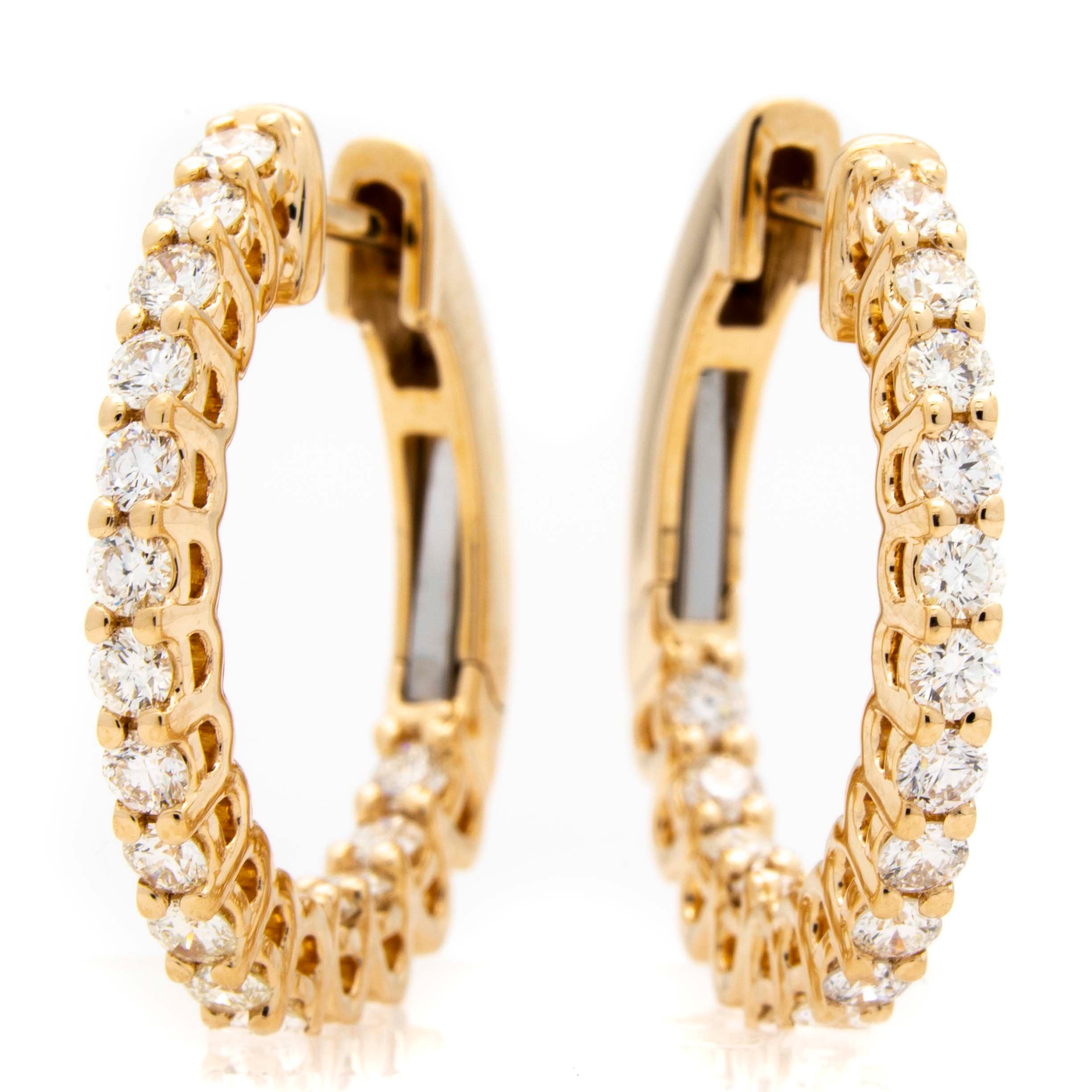 Diamond Hoop Earings