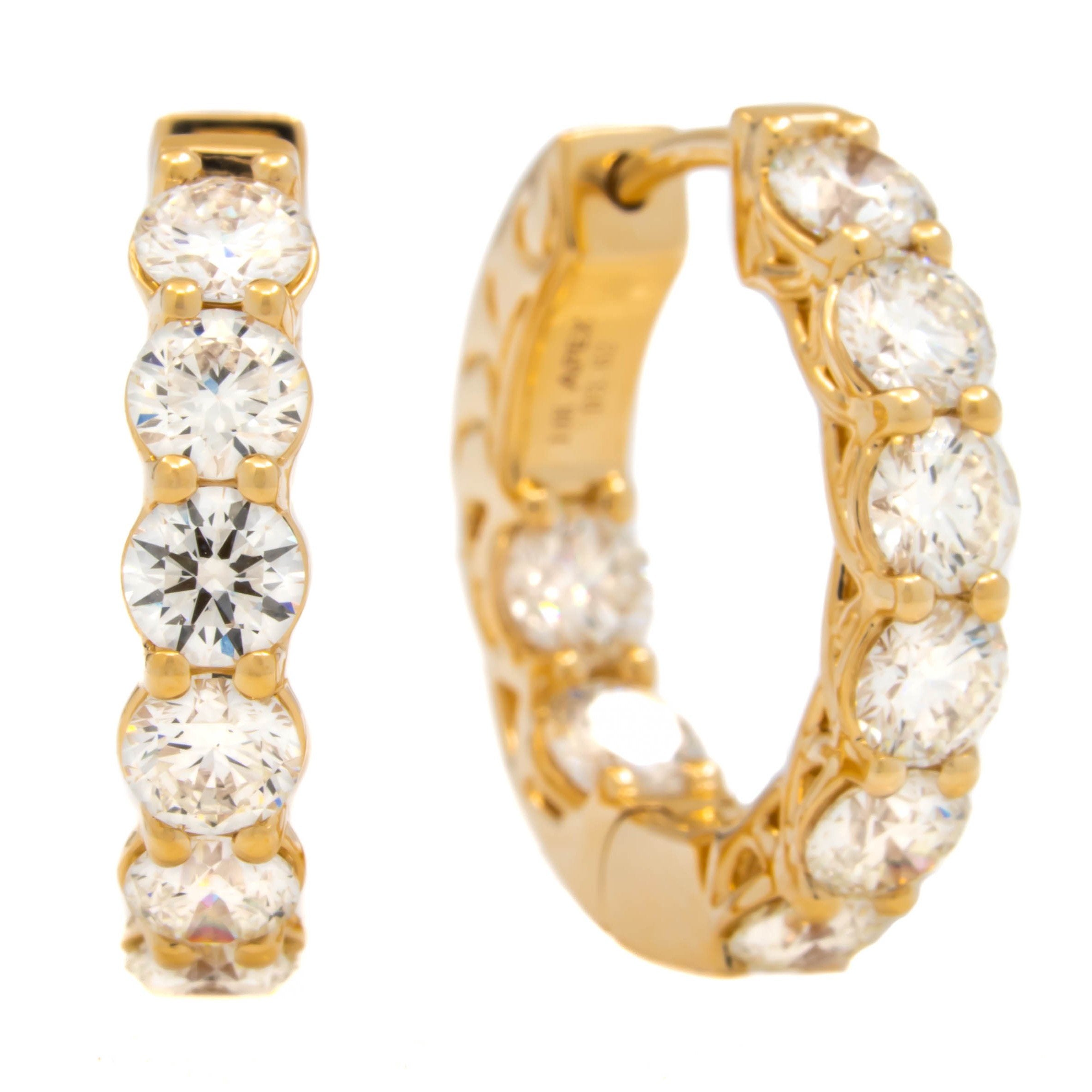 Diamond Hoop Earrings