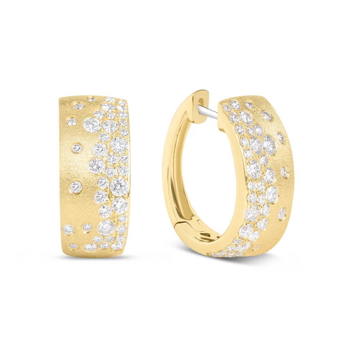 Diamond Huggie Earrings