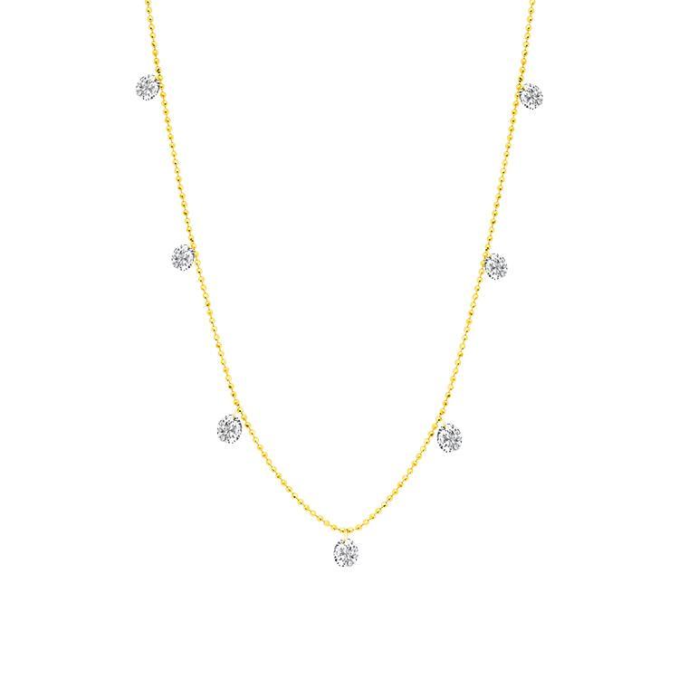 Graziela Floating Diamond Necklace