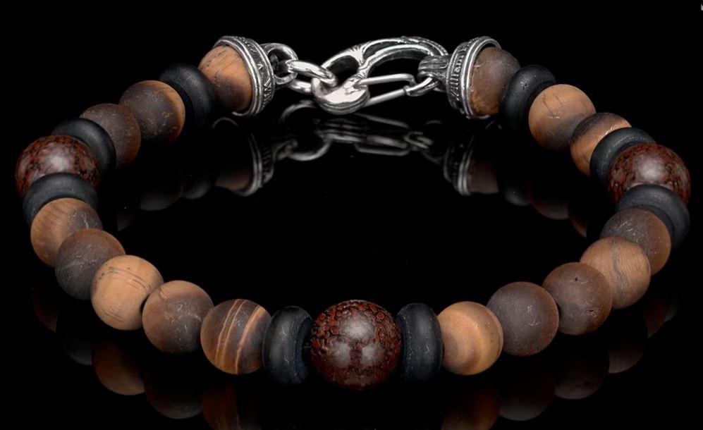 William Henry Dragon Fire Large Men's Bracelet