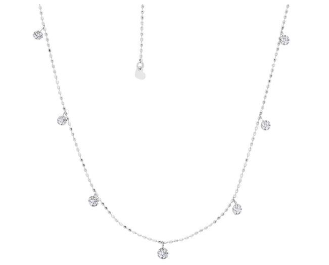 Graziela Floating Diamond Necklace