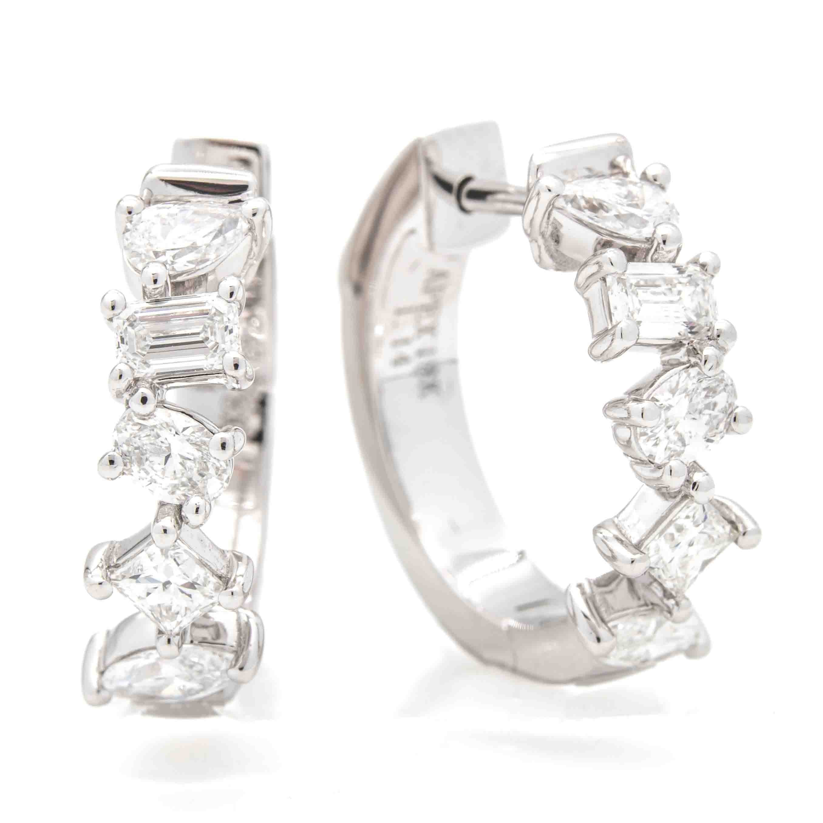 Diamond Huggie Earrings