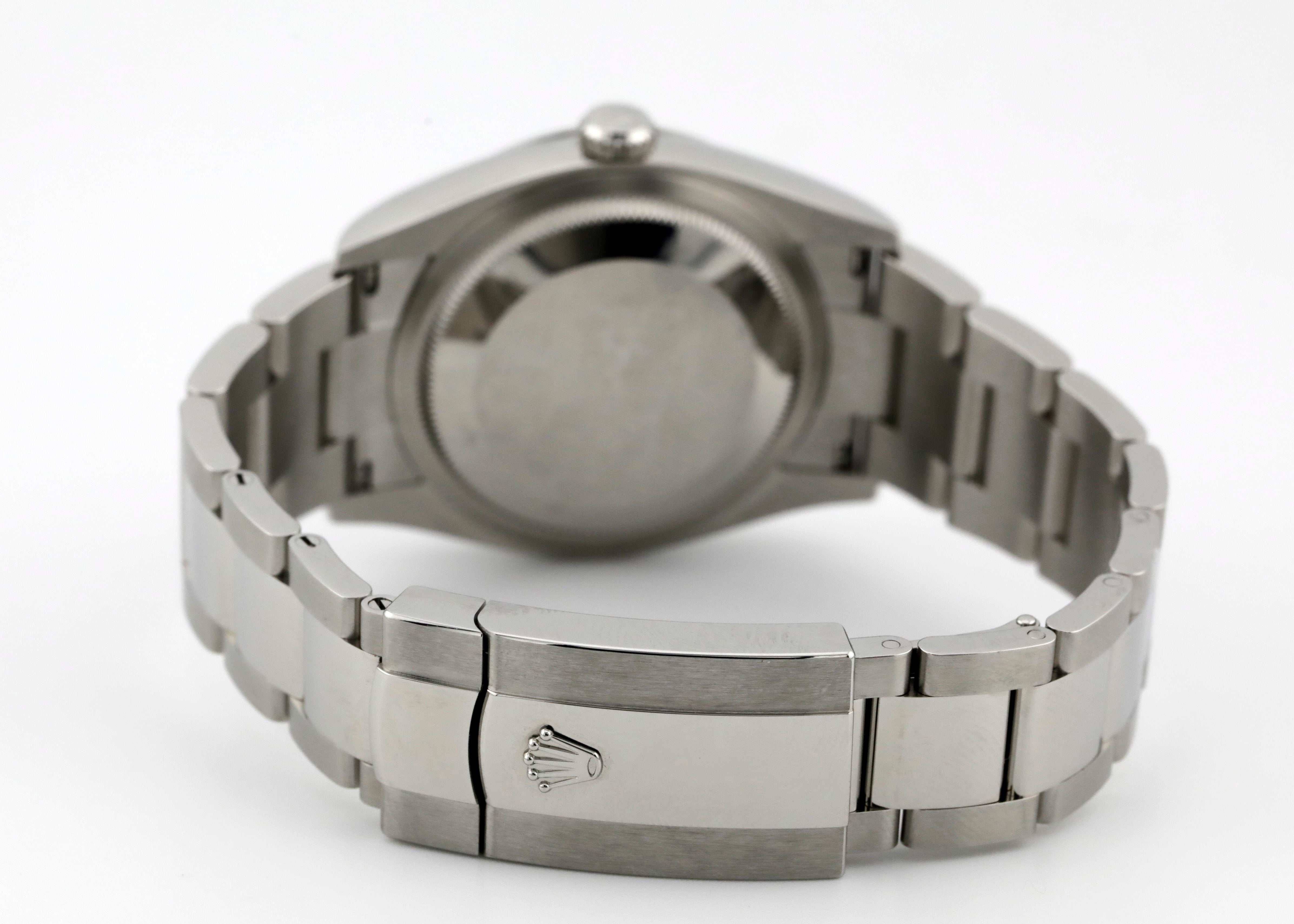 Pre Owned Rolex Datejust 36 Olive Green Palm Dial Ref# 126200