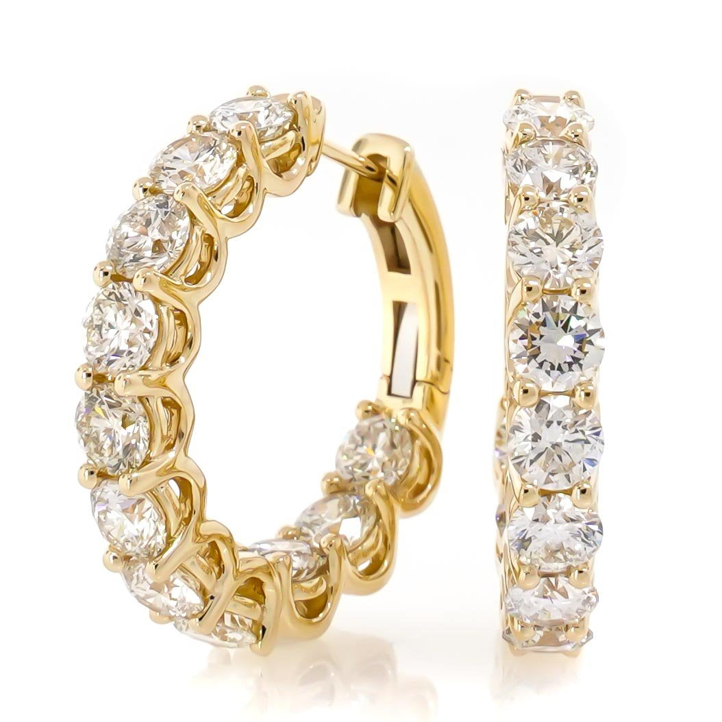 Diamond Hoop Earrings