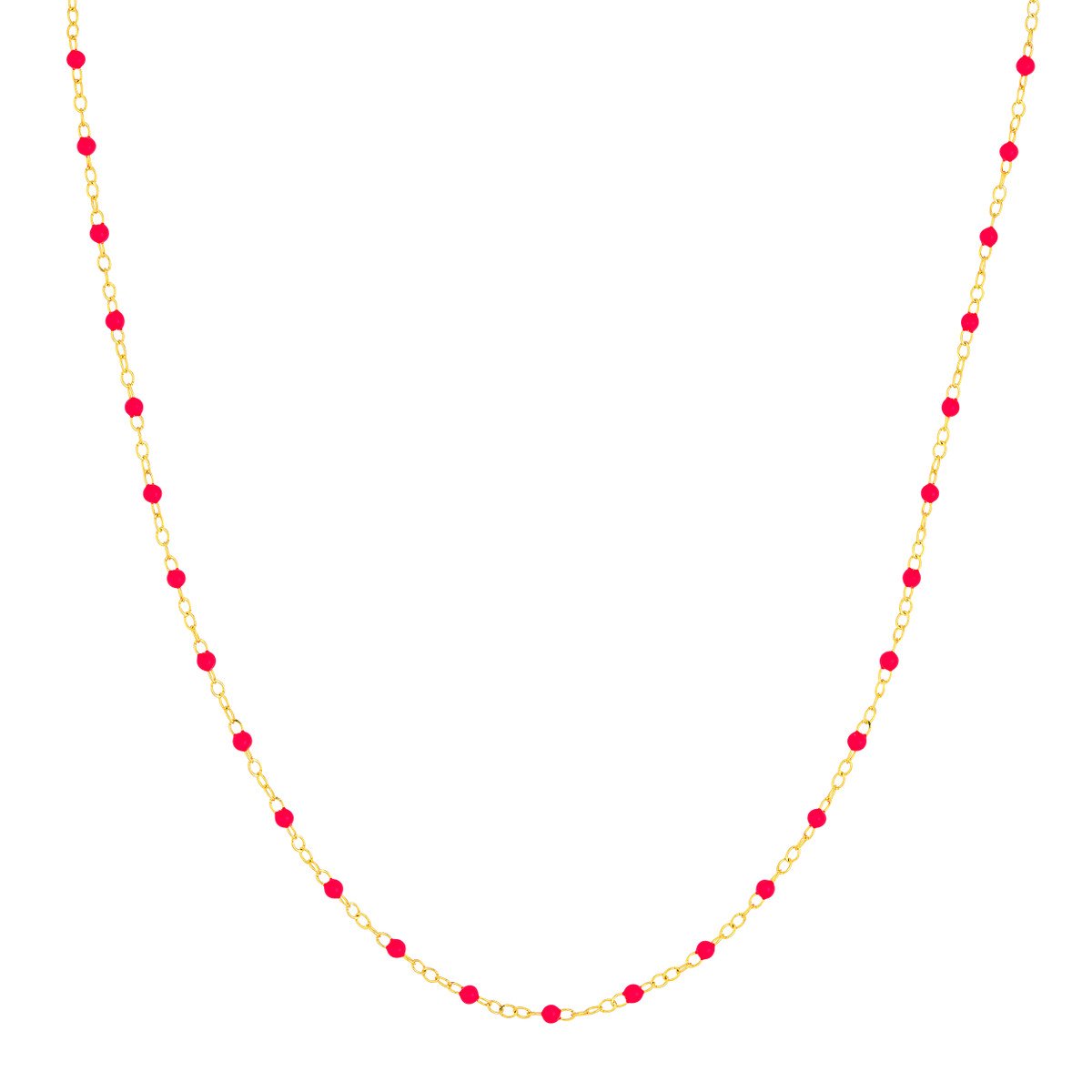 Gold and Enamel Beaded Anklet