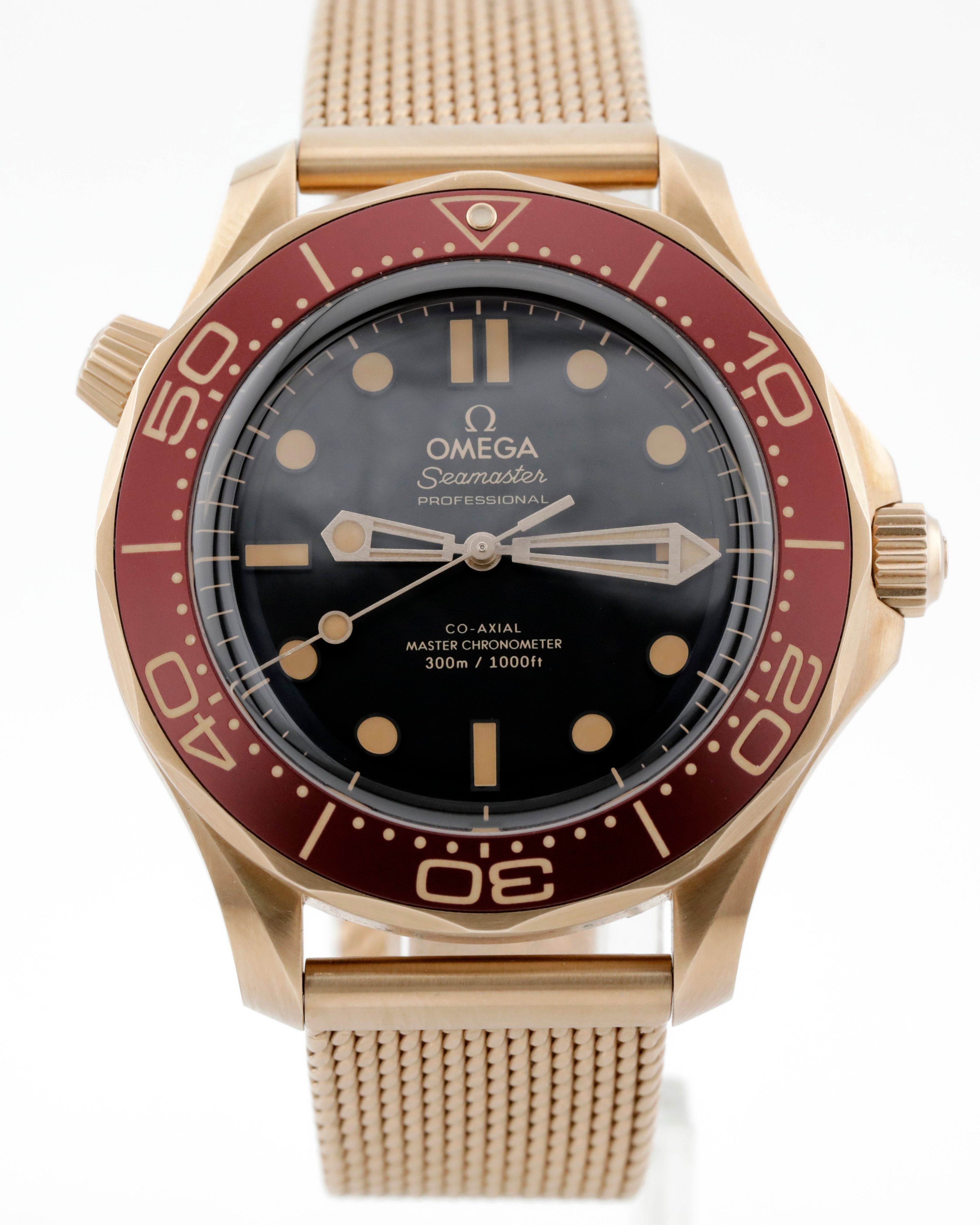 Pre Owned Omega Seamaster Diver 300M Bronze Gold Ref# 21090422001003