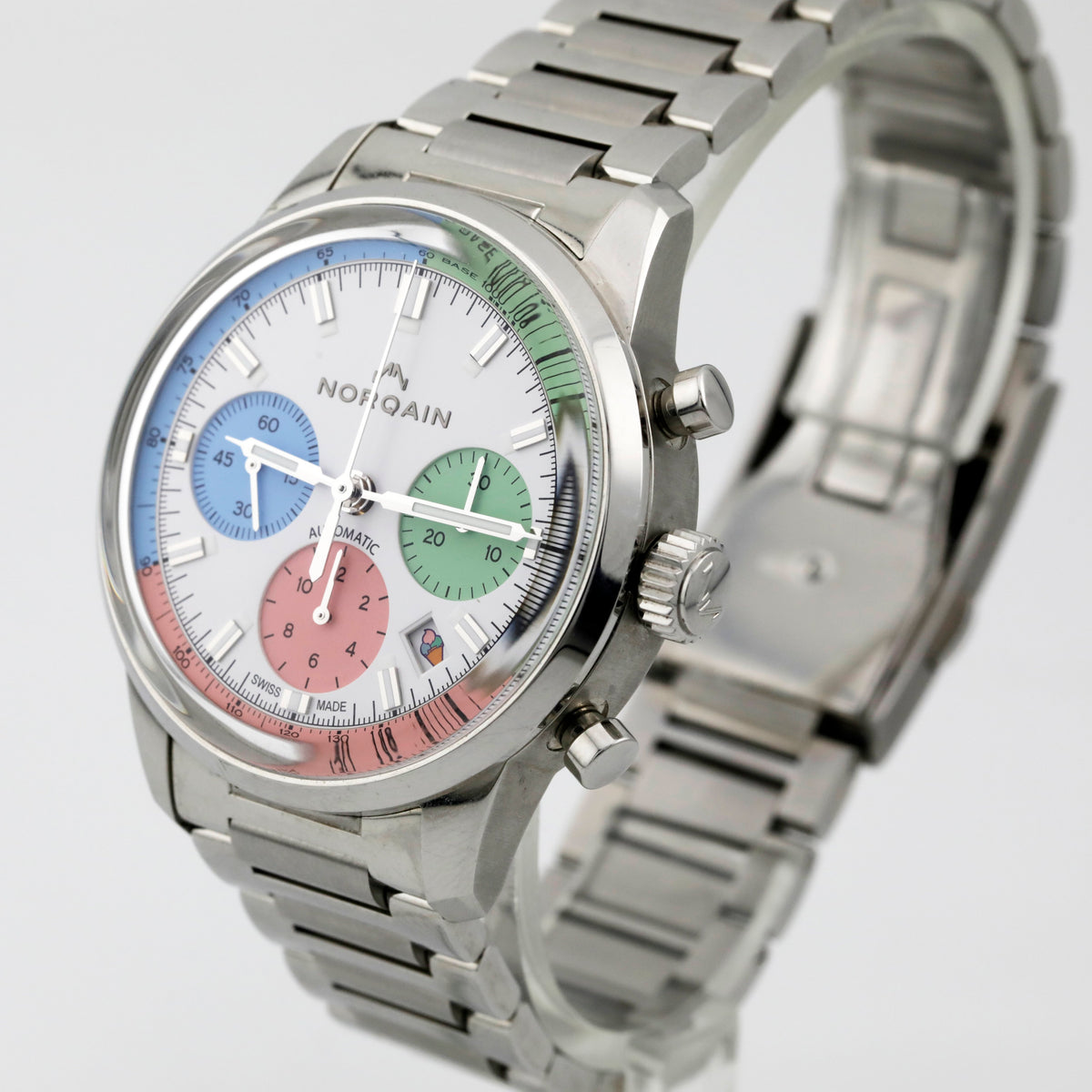 Pre Owned Norqain Freedom 60 Enjoy Life Special Edition Ice cream Ref# N2201.19S01.C01