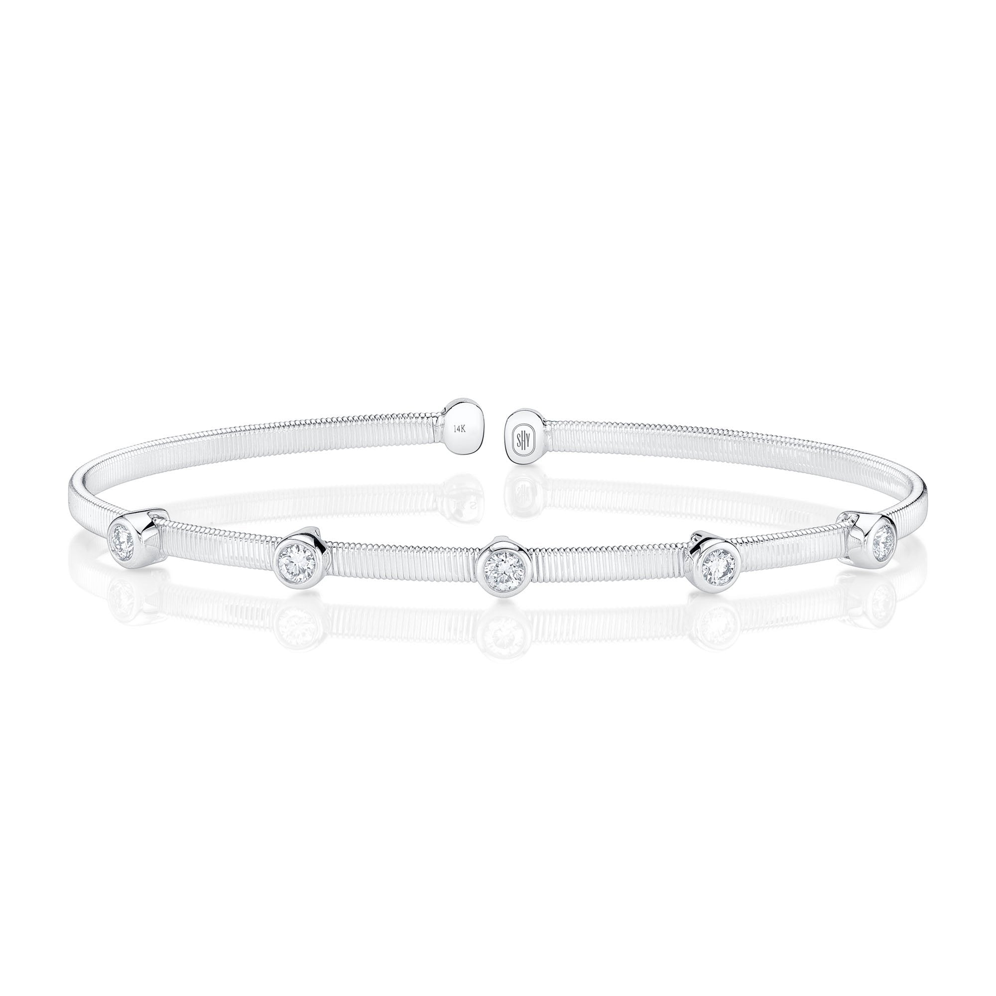 Shy Creation Flexible Diamond Bangle