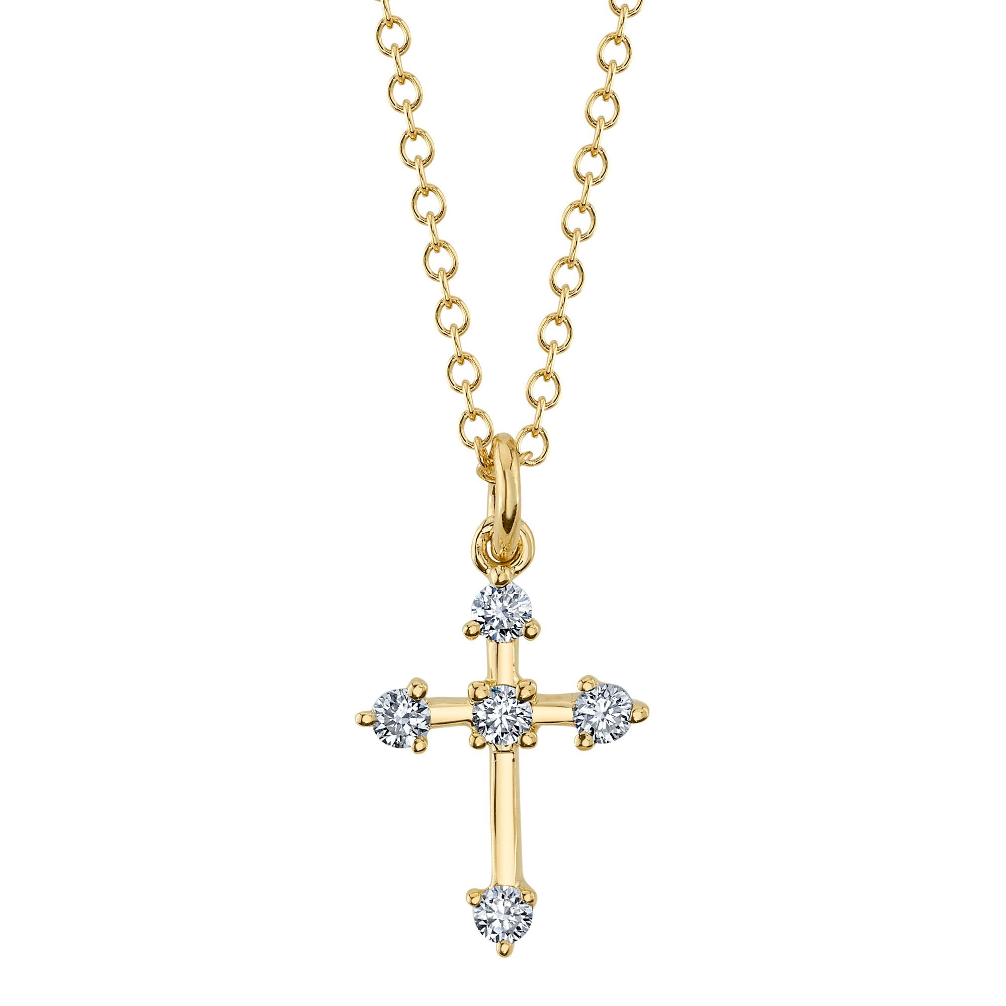 Shy Creation Diamond Cross Pendant