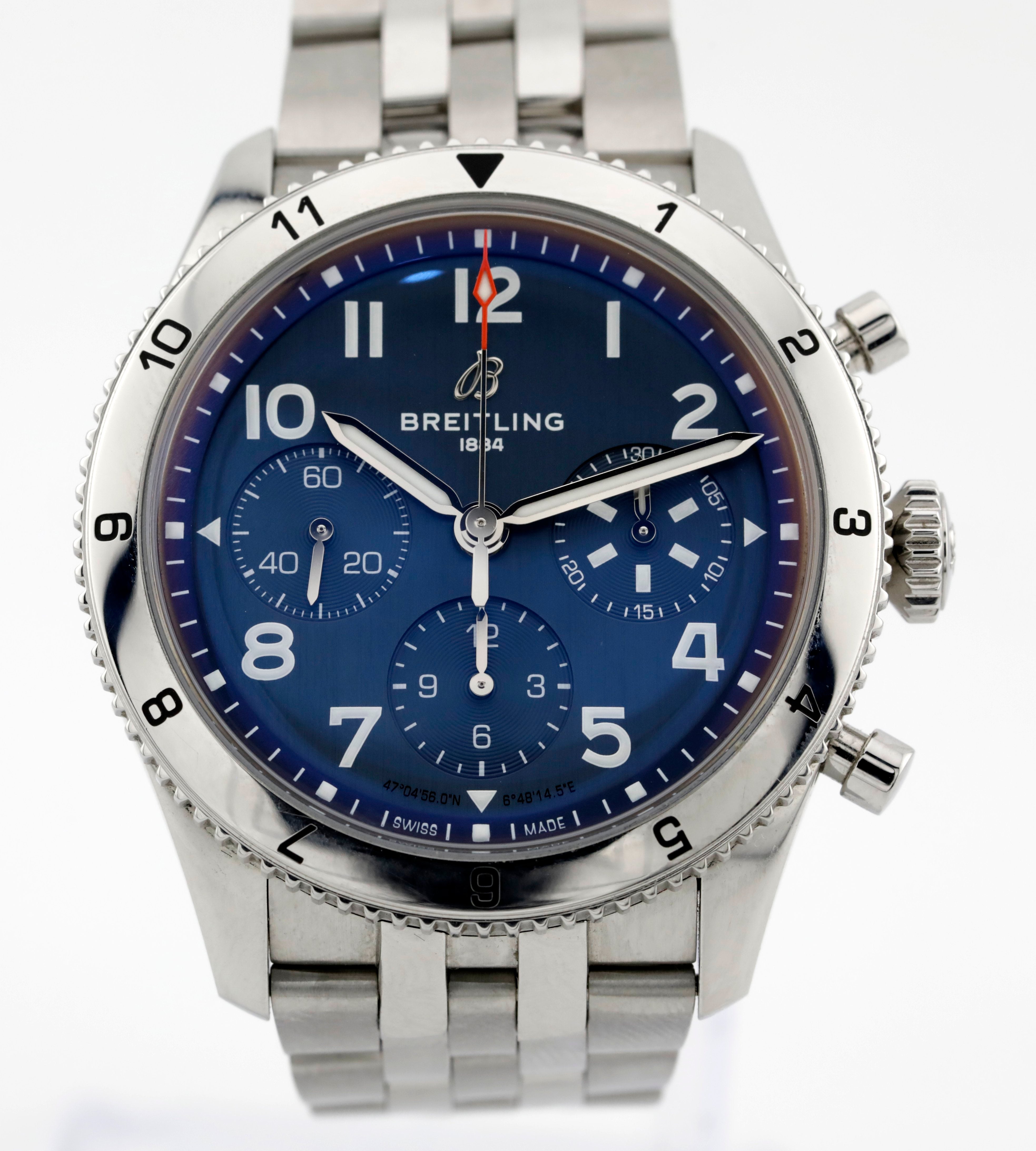 Pre Owned Breitling Classic Avi Ref# A233801A1C1A1
