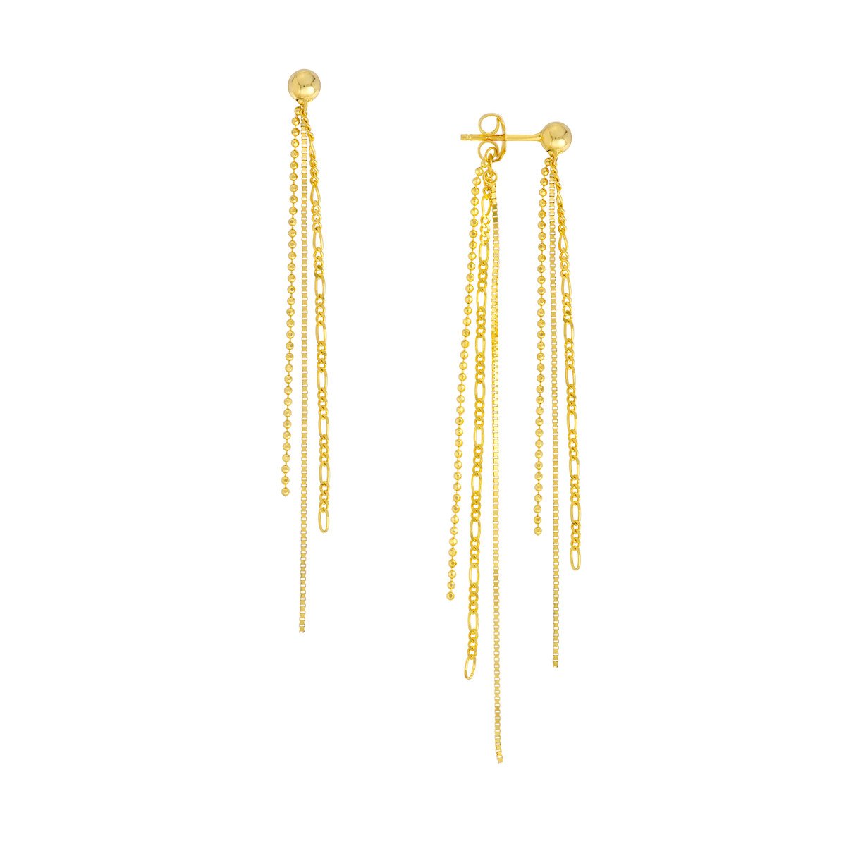 Gold Tassel Earrings