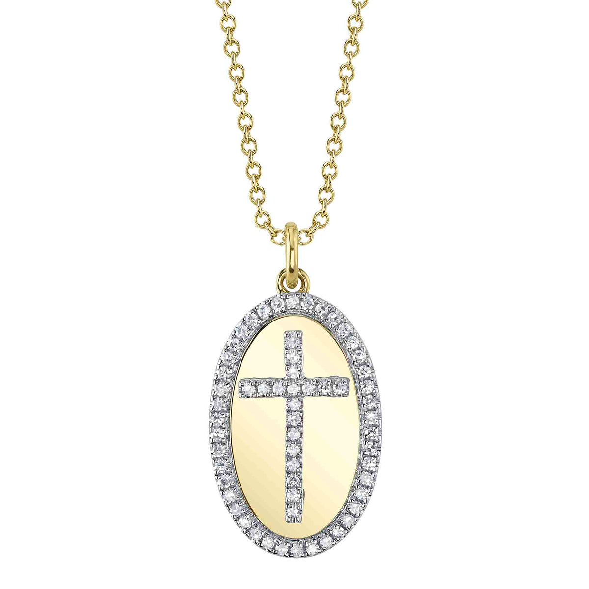 Shy Creation Cross Medallion Pendant