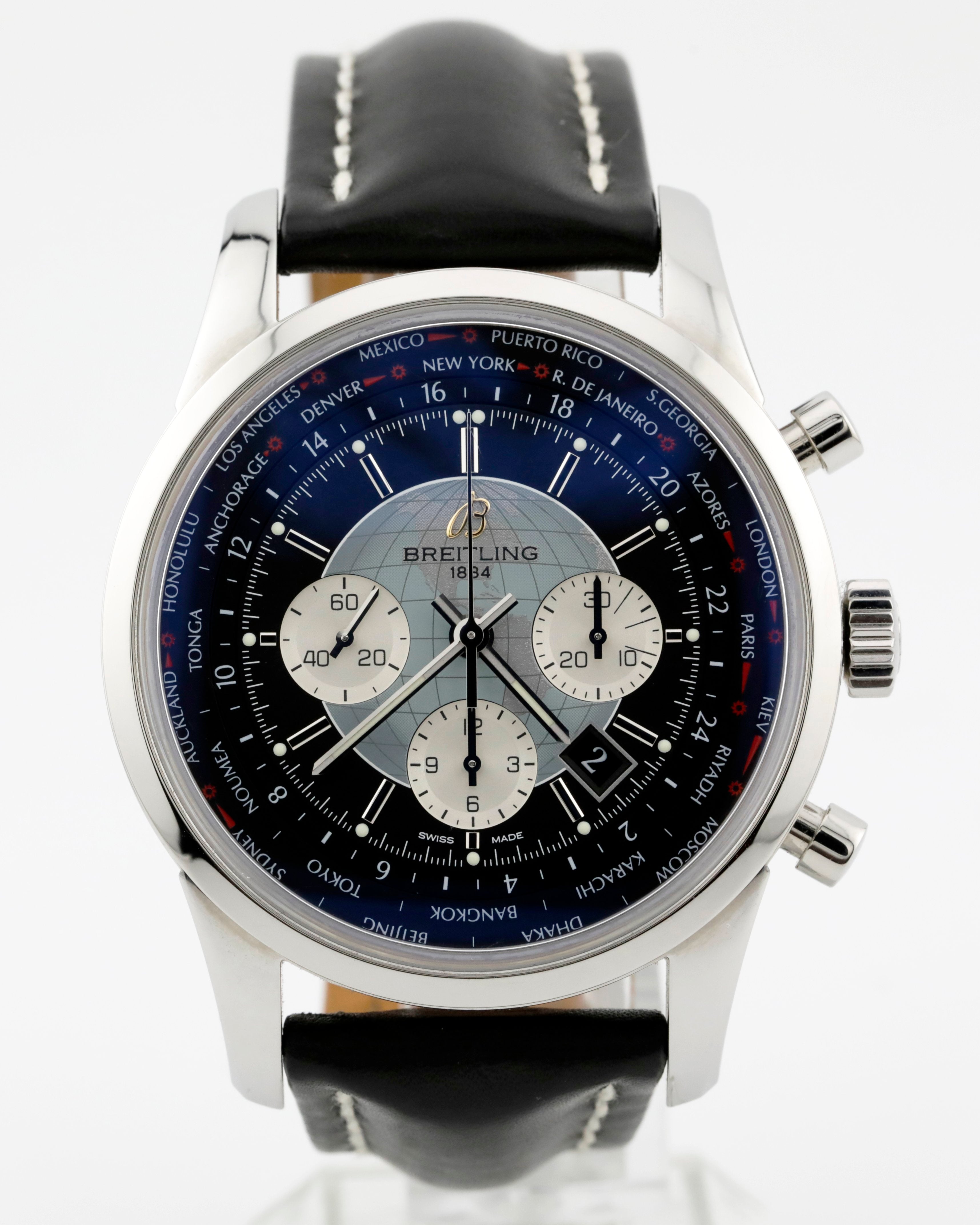 Pre Owned Breitling Transocean Chronograph Ref# AB0510U4