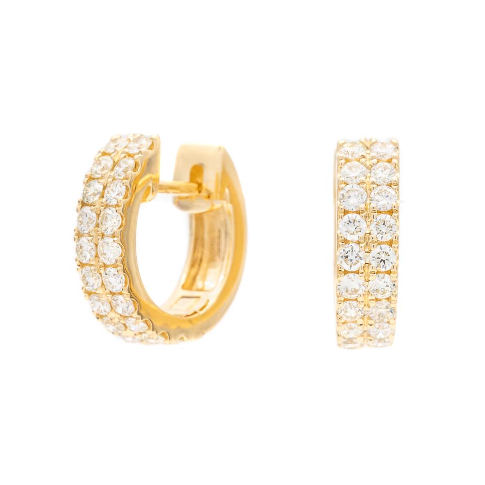 Diamond Huggie Earrings