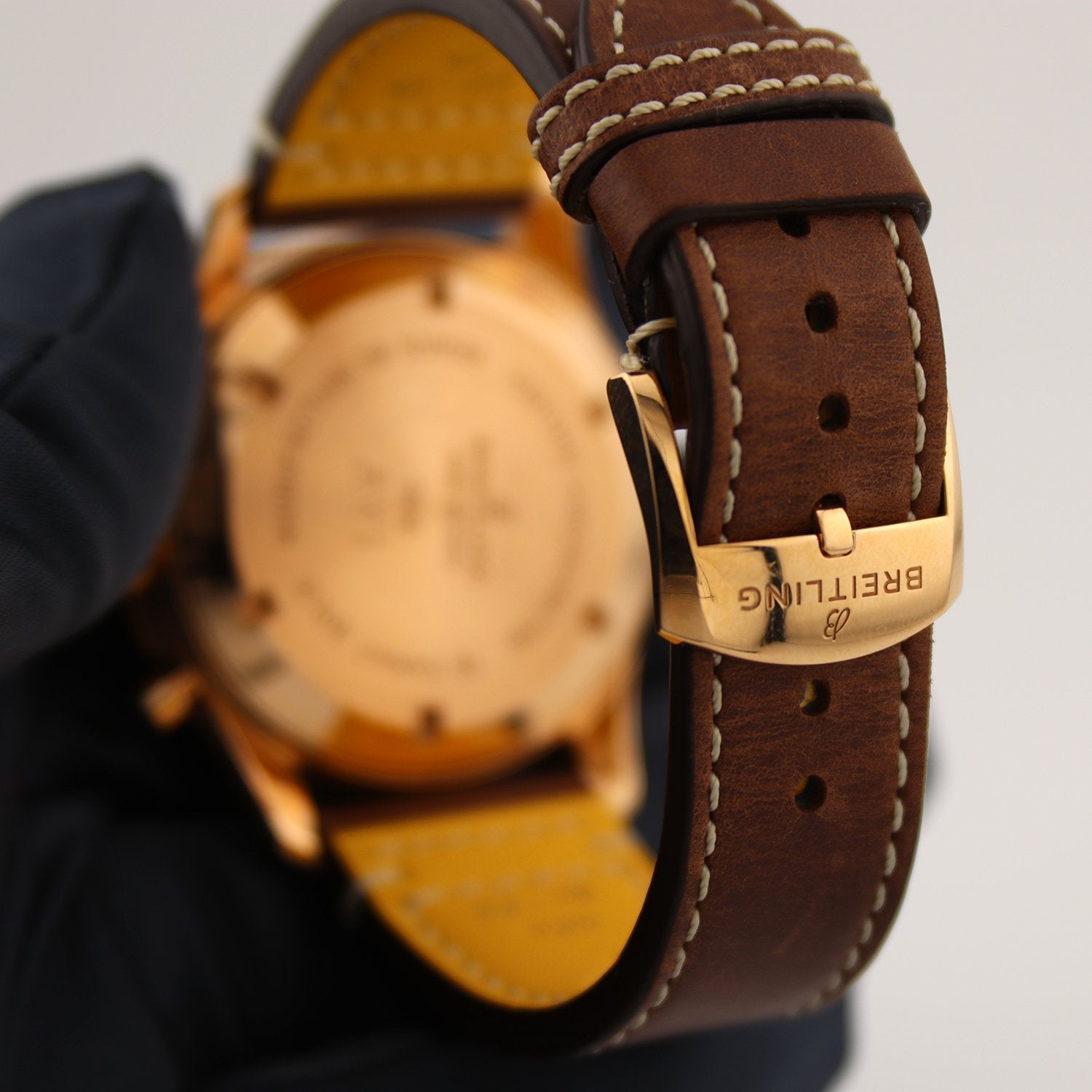 Pre-Owned Breitling AVI 1953 Edition 18k Rose Gold ref. RB0920131B1X1