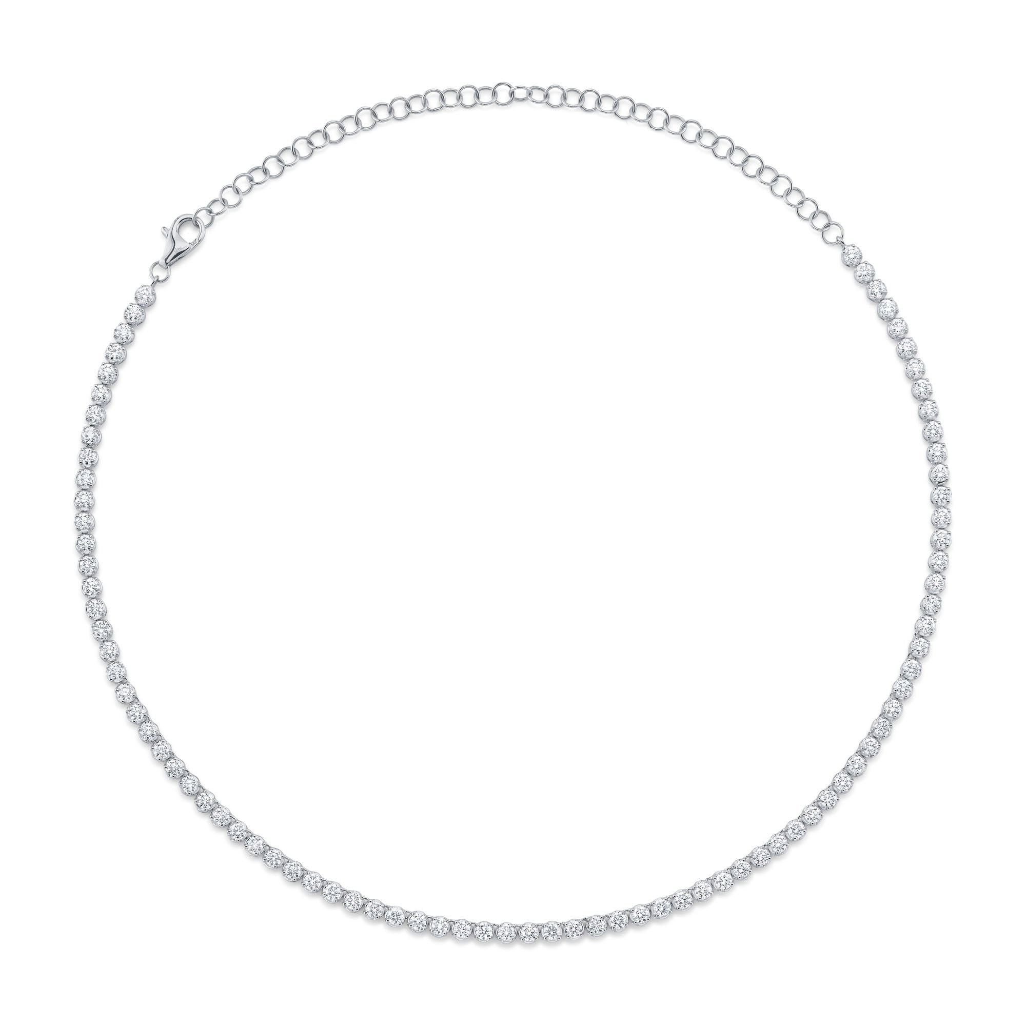 Shy Creation Diamond Tennis Necklace