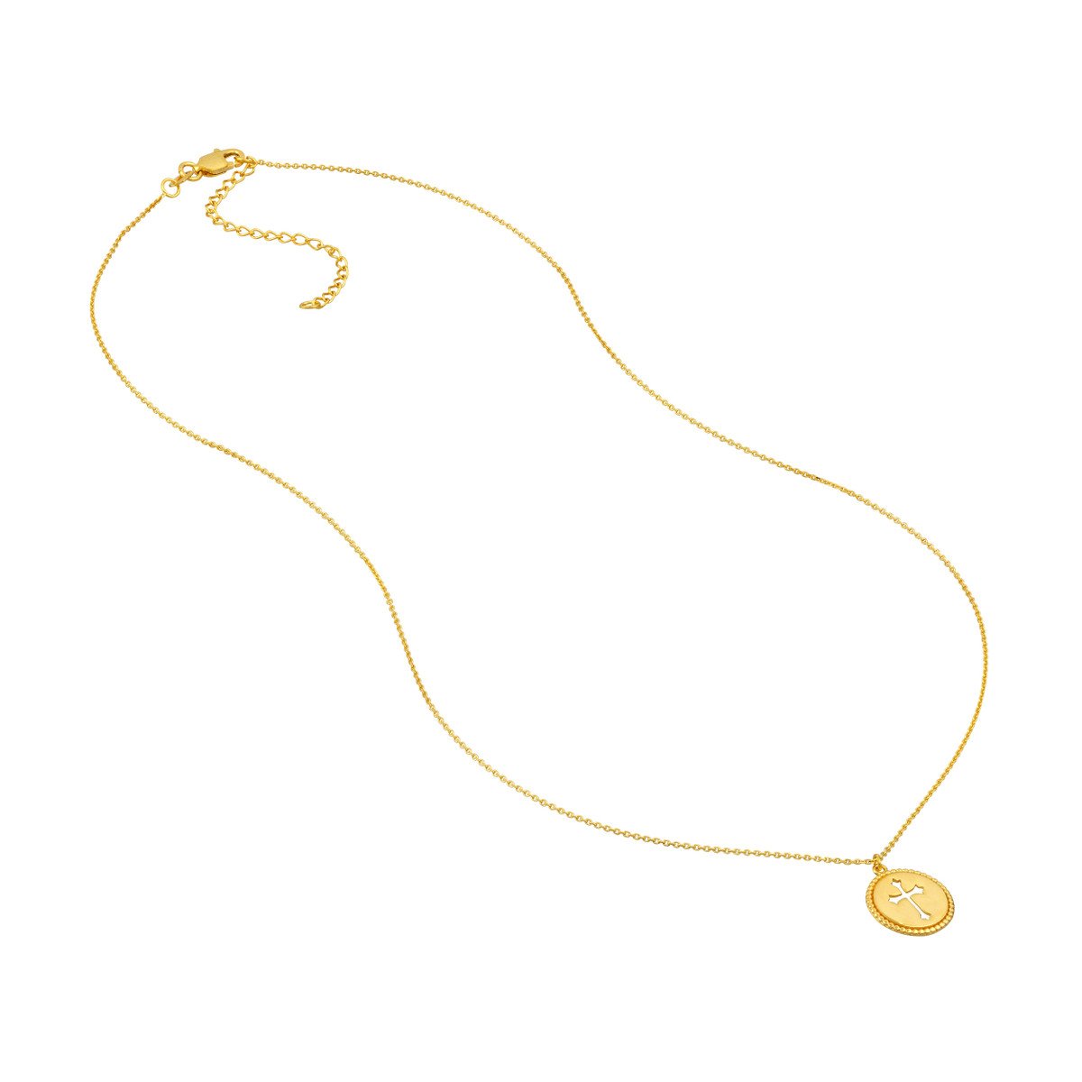 Gold Cross Medallion