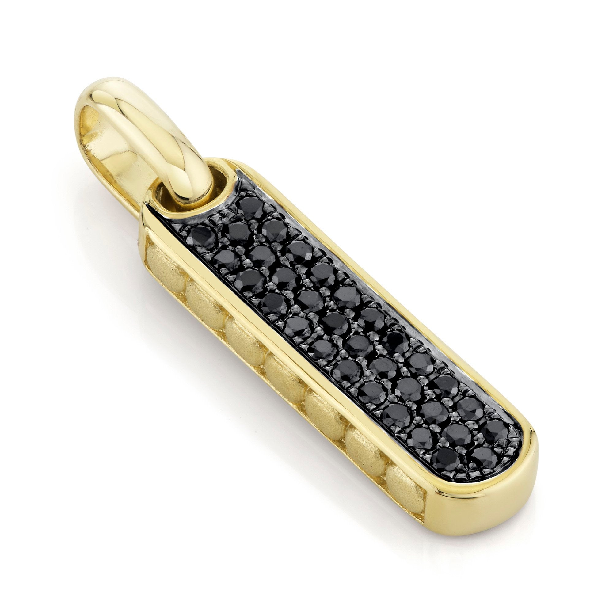 Shy Creation Men's Black Diamond Pendant