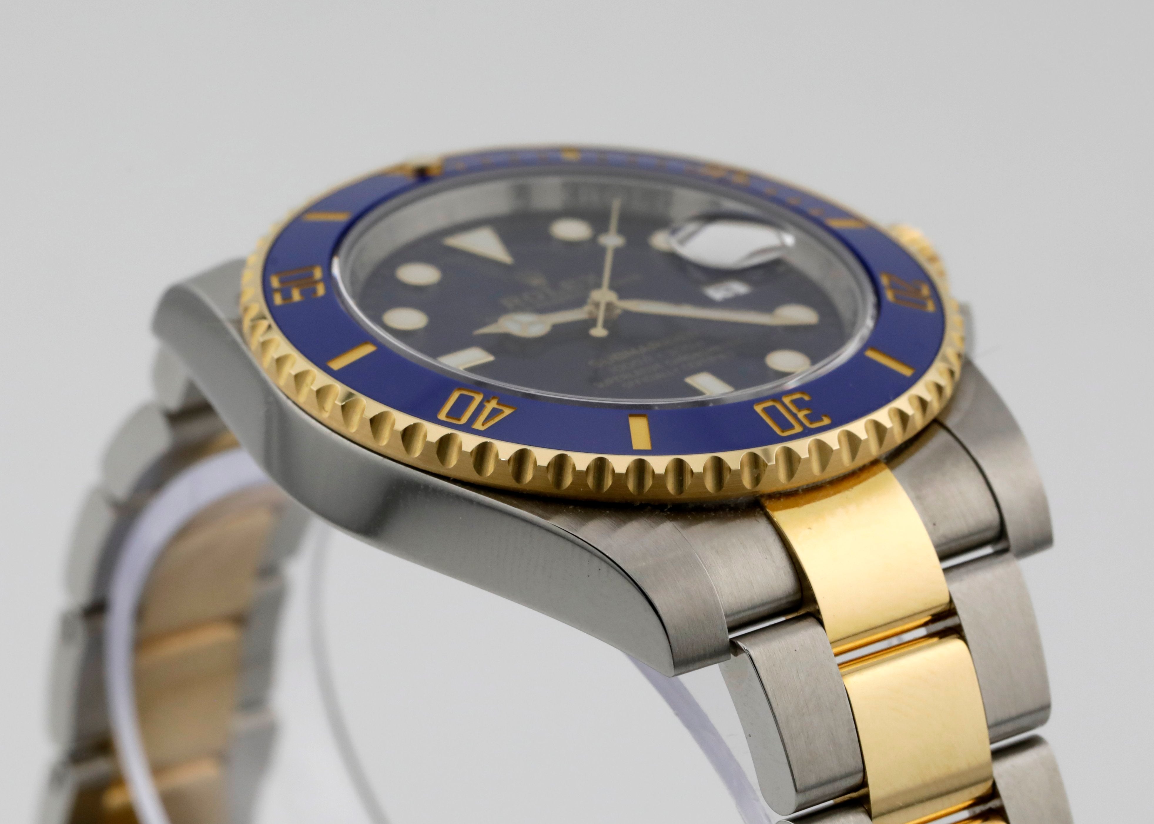 Pre Owned Rolex Submariner Date Bluesy Ref# 116613LB