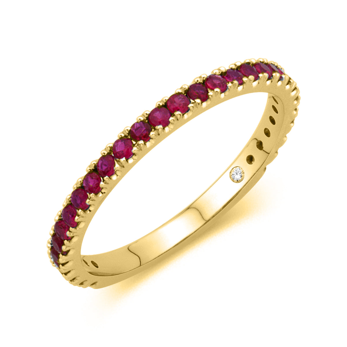Ruby Birthstone Band