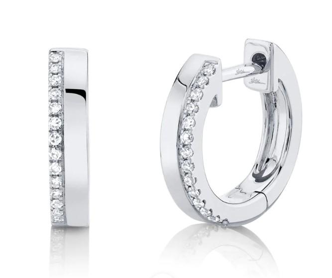 Diamond Huggie Earrings