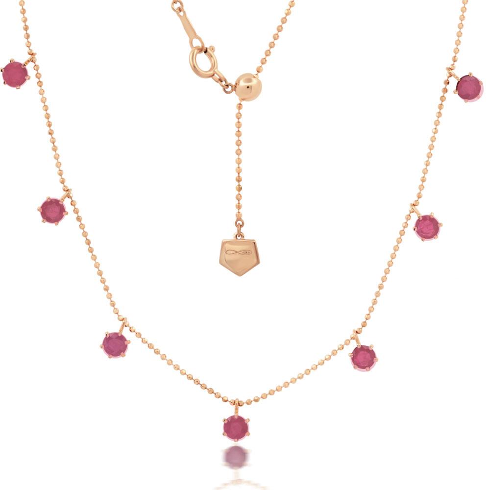 Graziela Floating Pink Sapphire Necklace