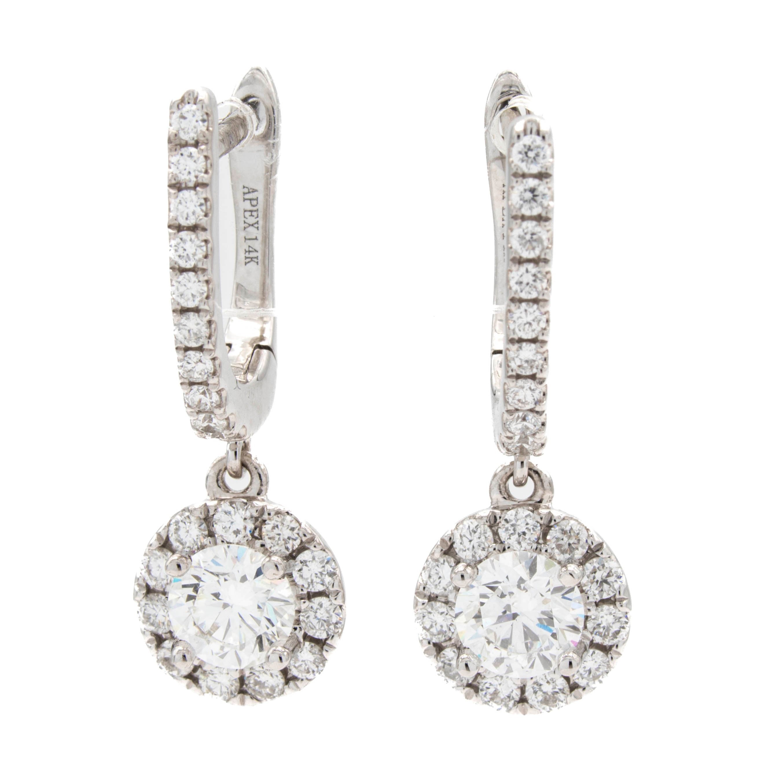 Diamond Dangle Earrings