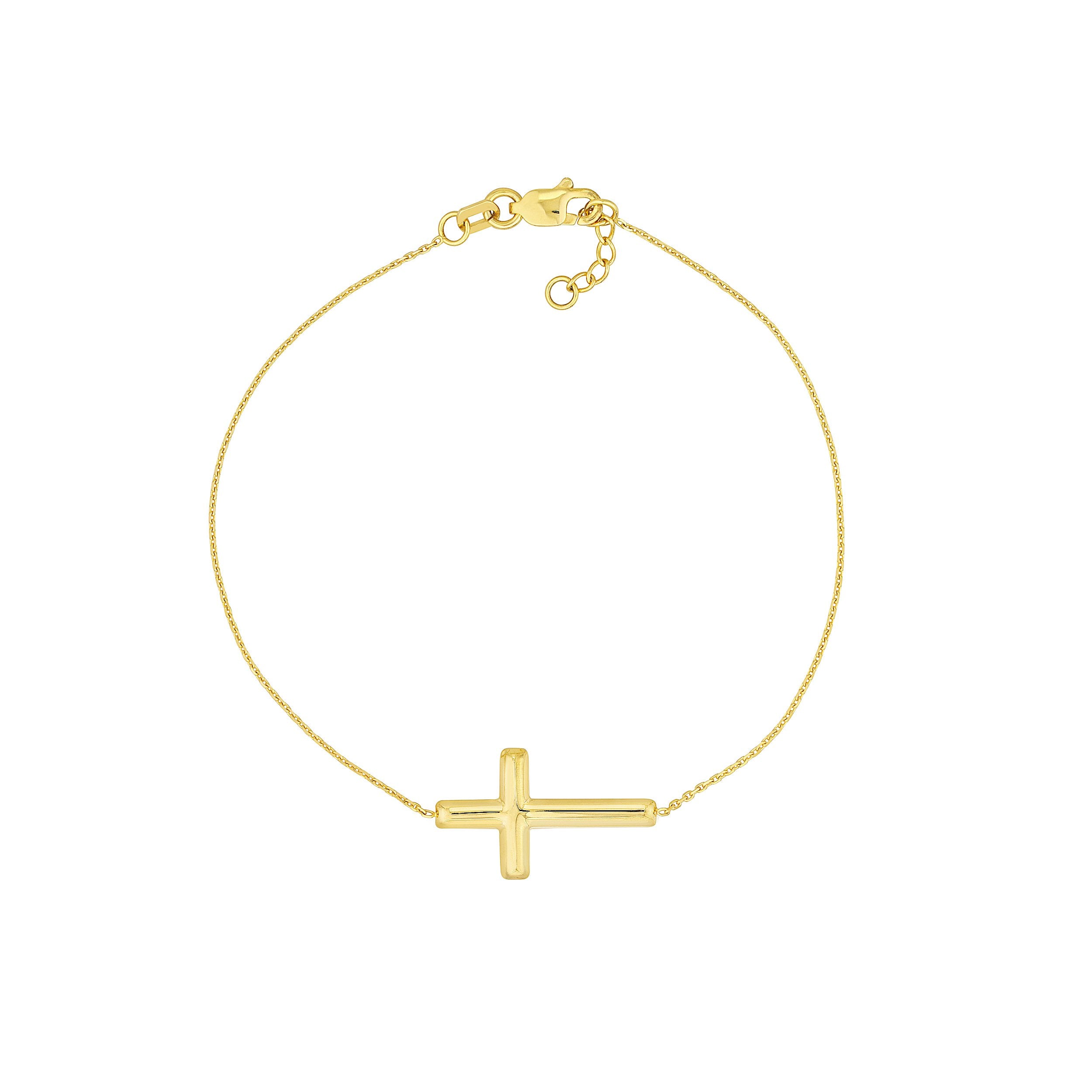 Gold Cross Bracelet