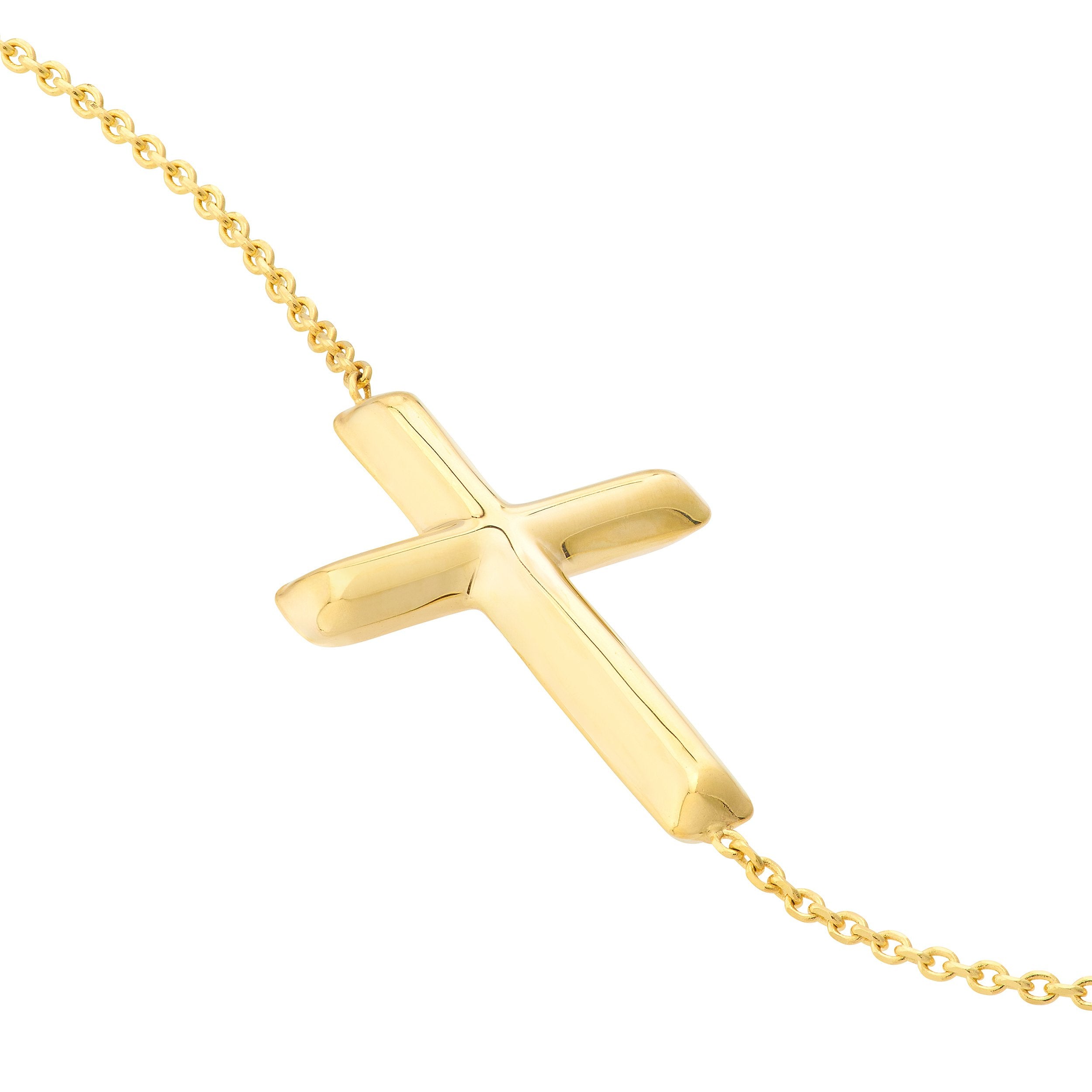Gold Cross Bracelet