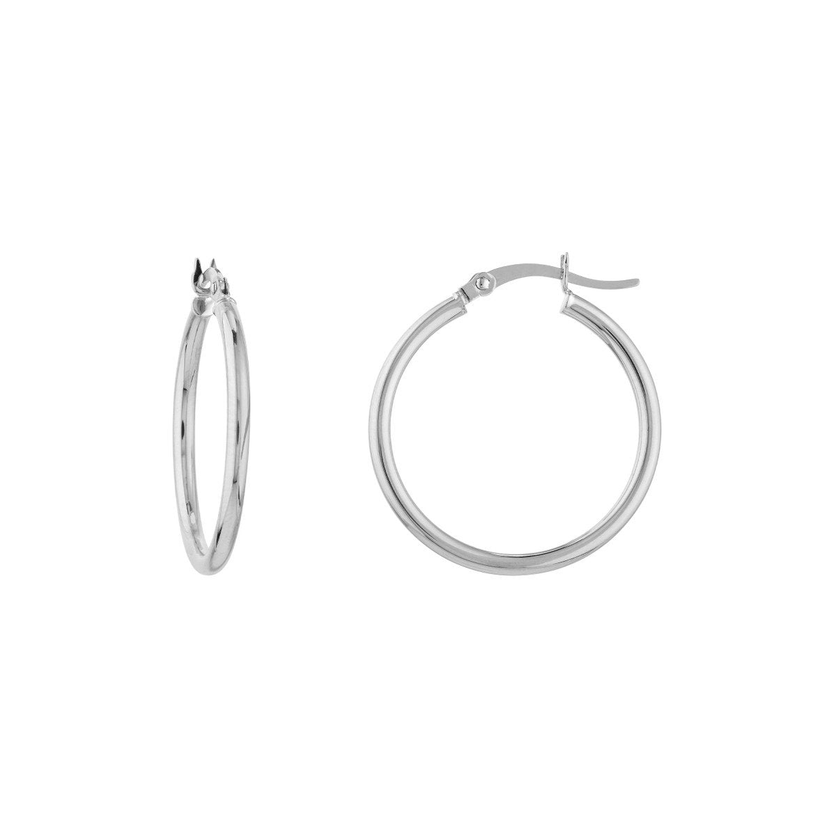 Polished Gold Hoop Earrings