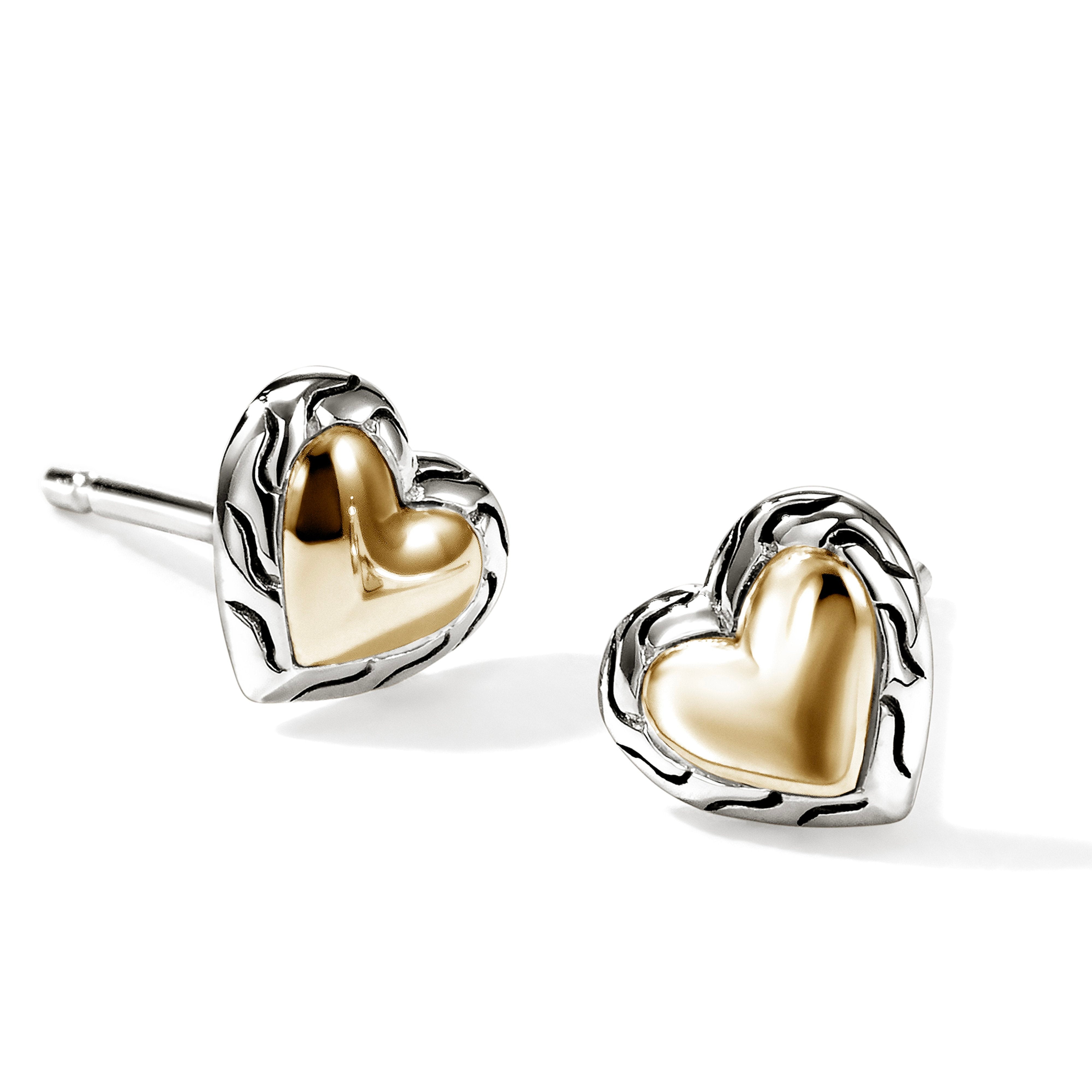 John Hardy Heart Earrings