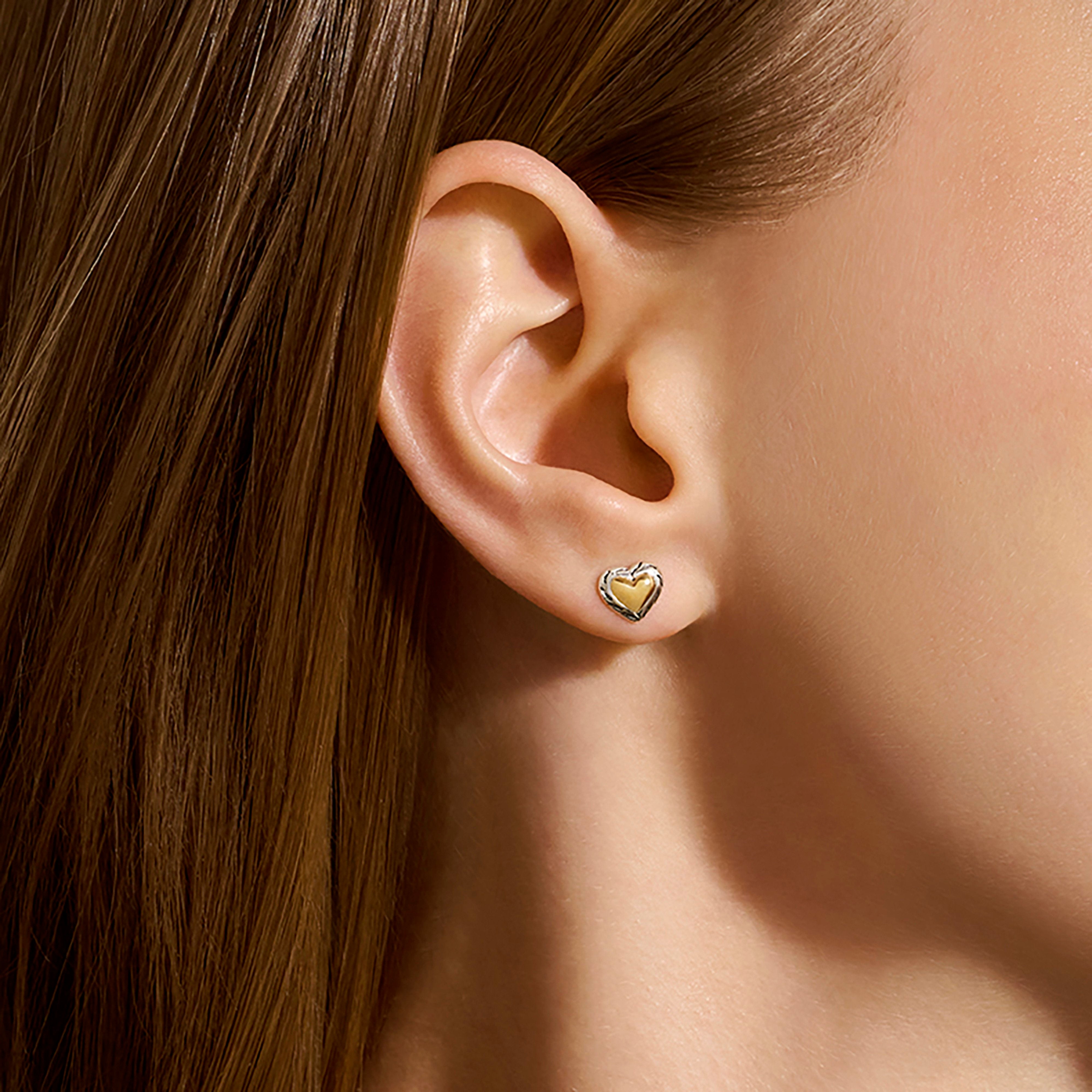 John Hardy Heart Earrings