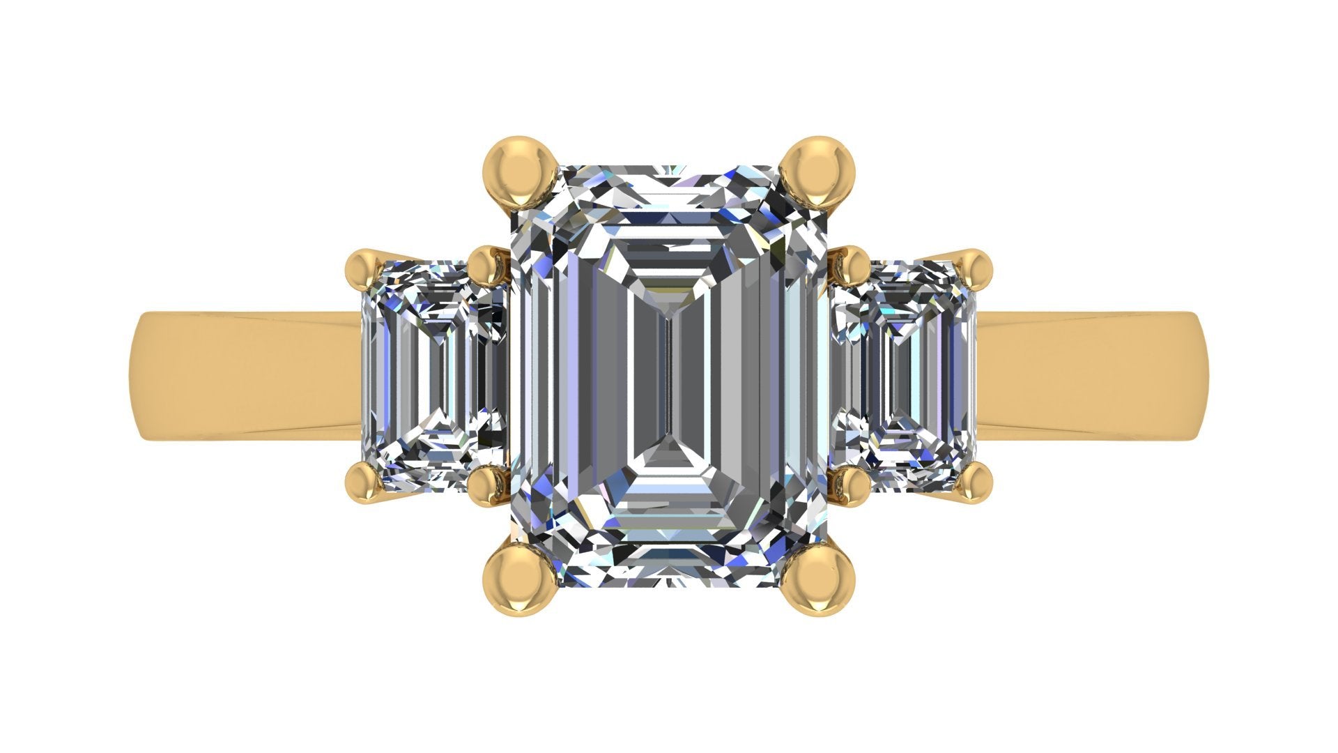 Three Stone Semi Mount