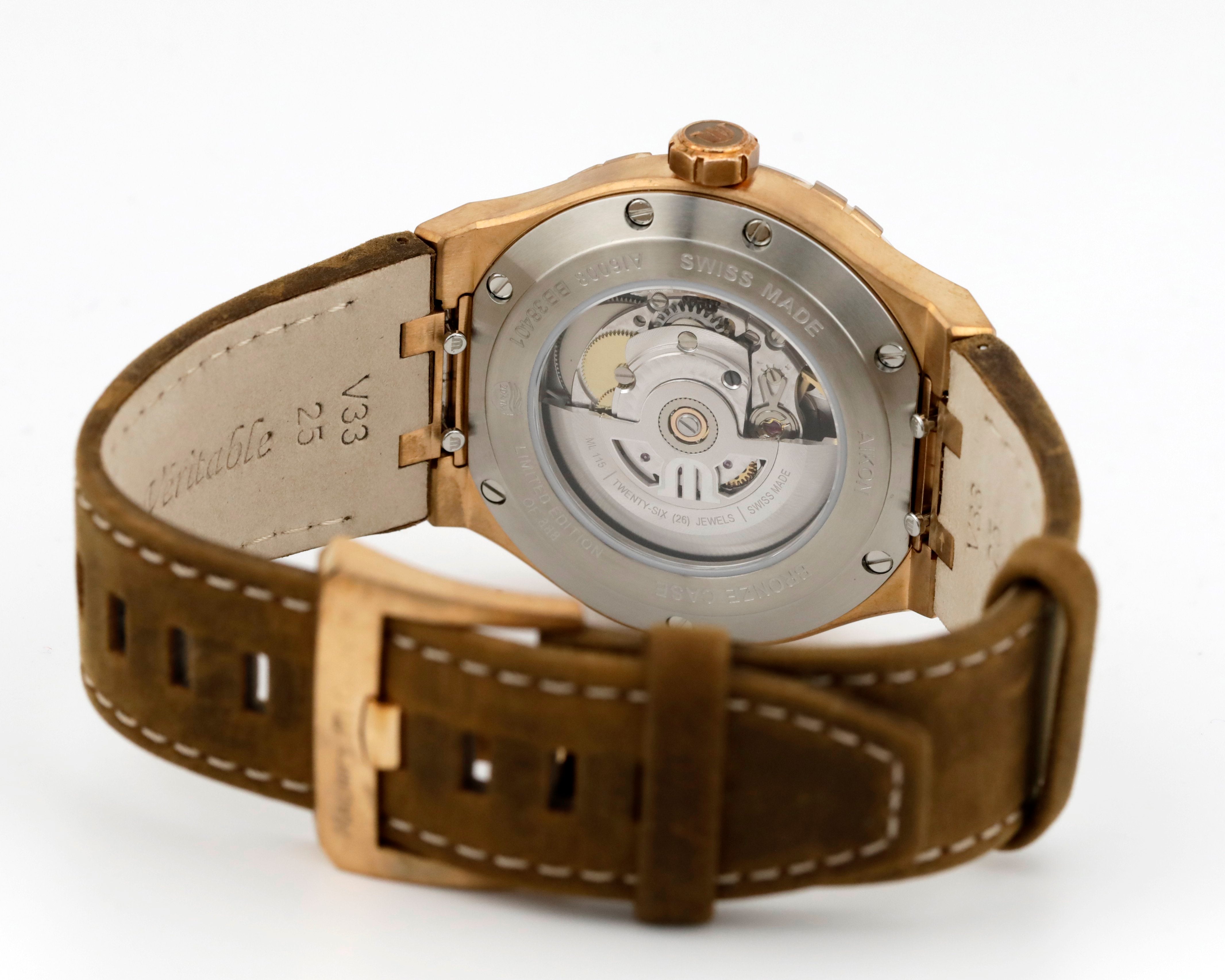 Pre Owned Maurice Lacroix AIKON Ref# AI6008-BRZ01-730-3
