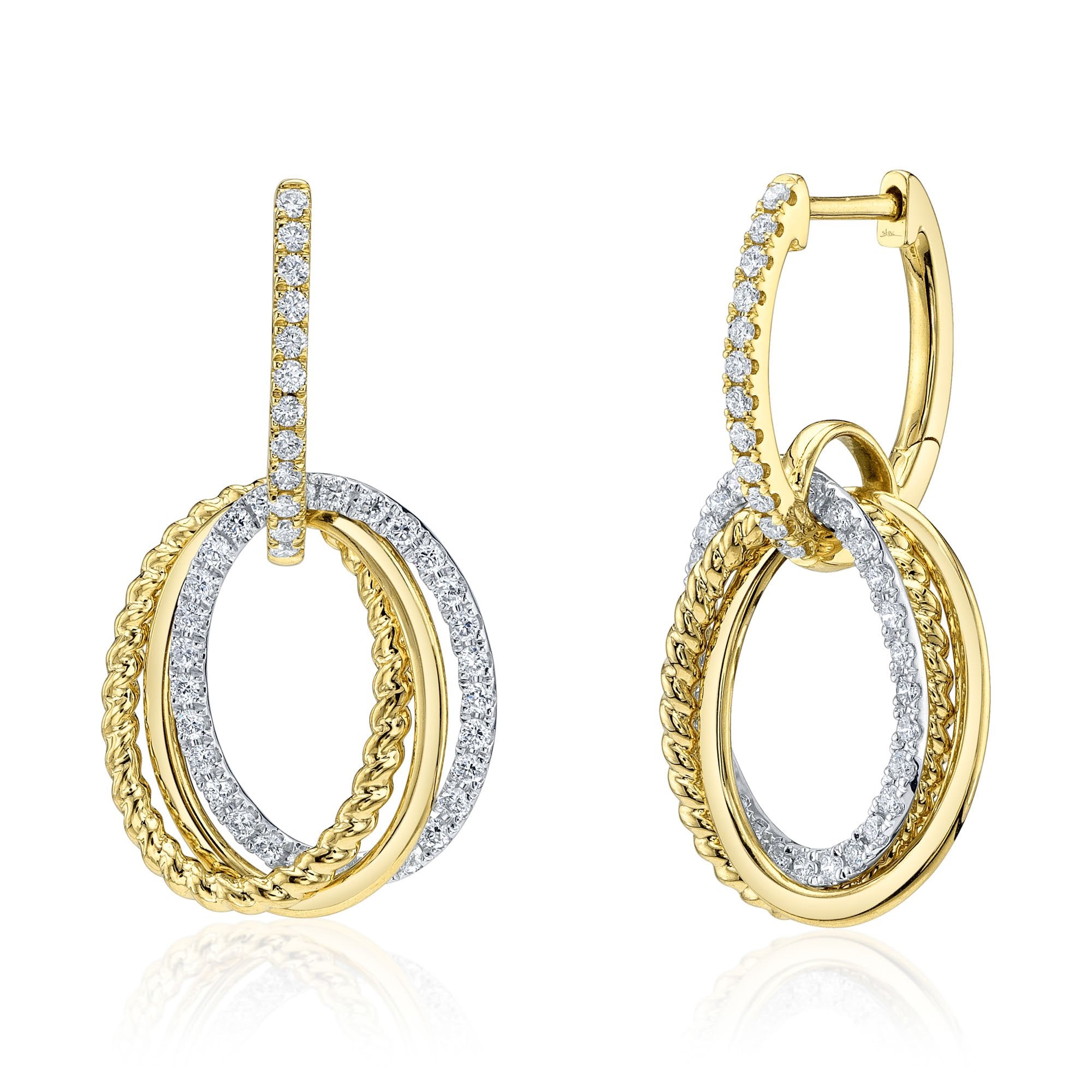 Shy Creation Interlocking Dangle Earrings