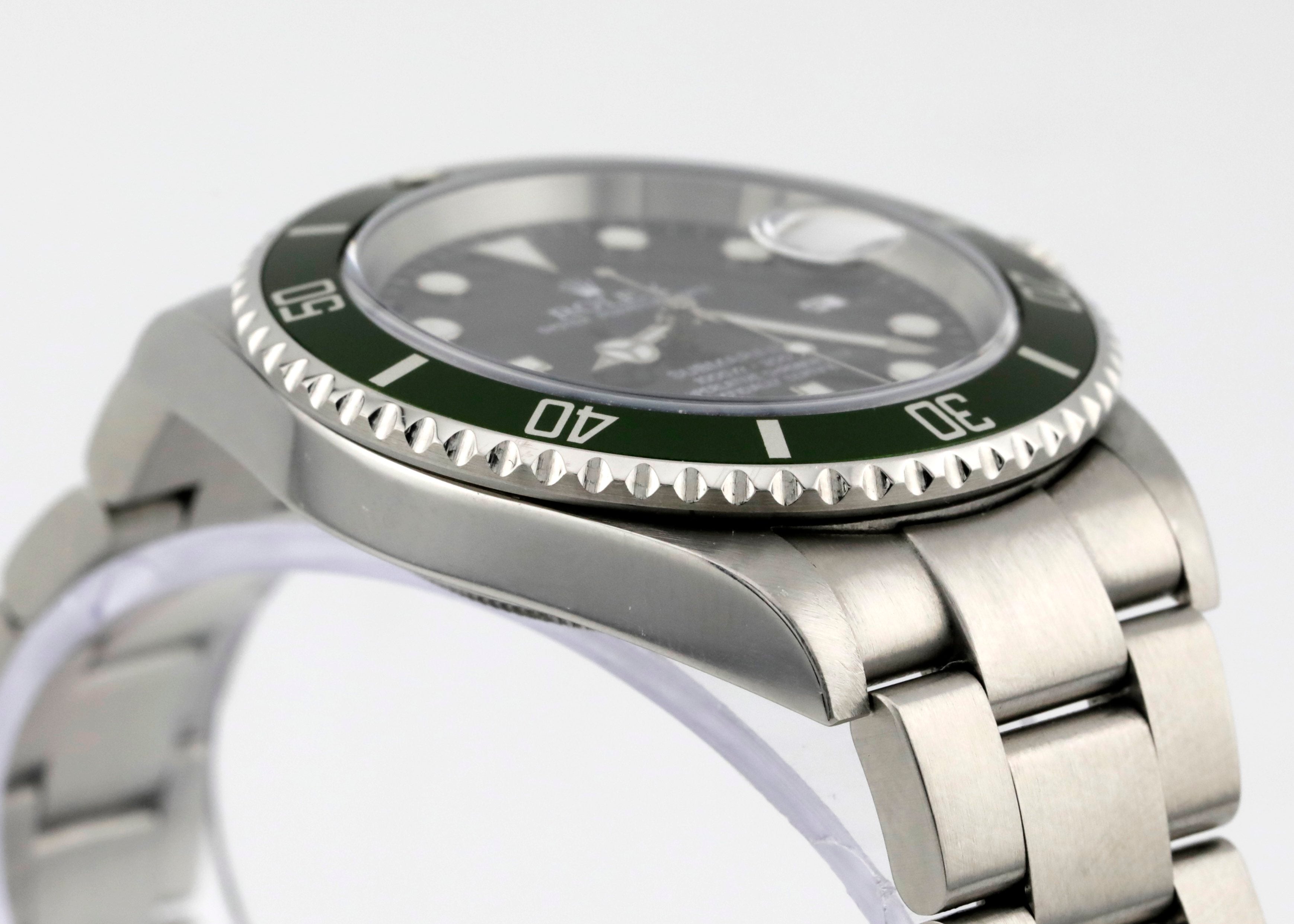 Pre Owned Rolex Submairner Date Kermit Ref# 16610LV