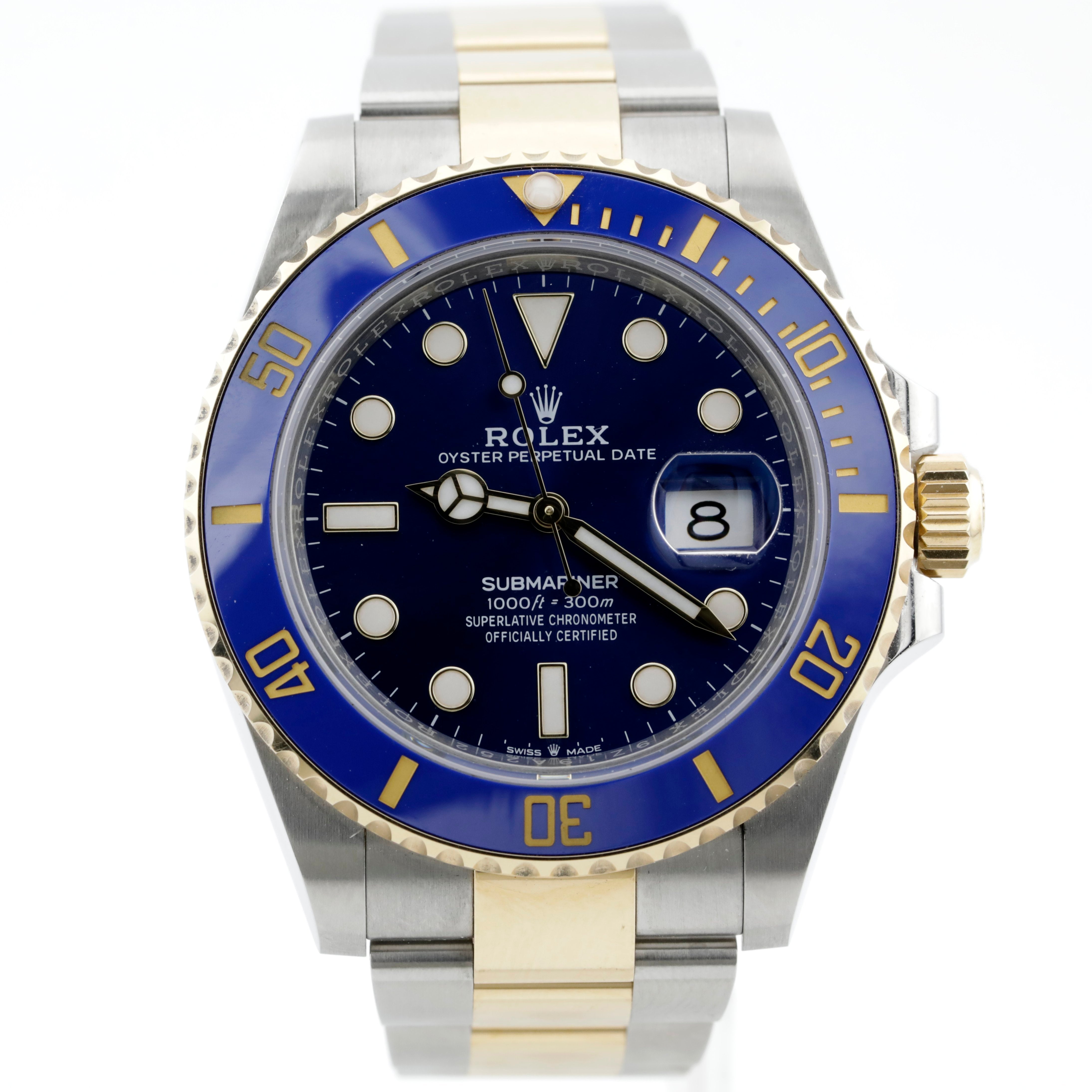 Pre Owned Rolex Submariner Date Bluesy Ref# 126613LB