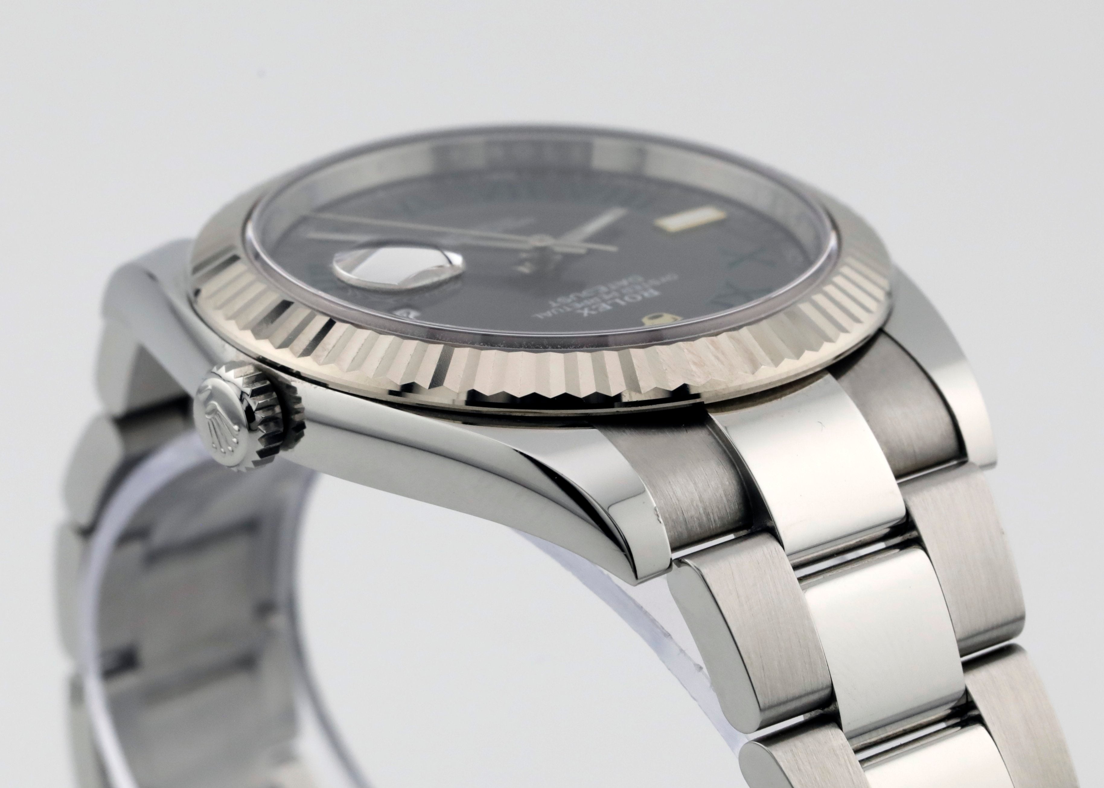 Pre Owned Rolex Datejust 41mm Wimbledon Dial Ref# 126334