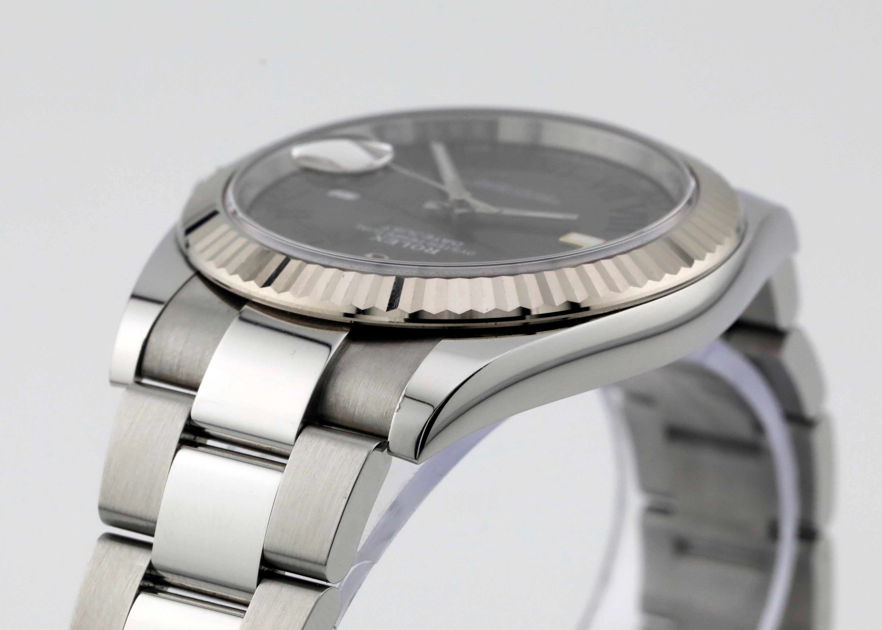 Pre Owned Rolex Datejust 41mm Wimbledon Dial Ref# 126334