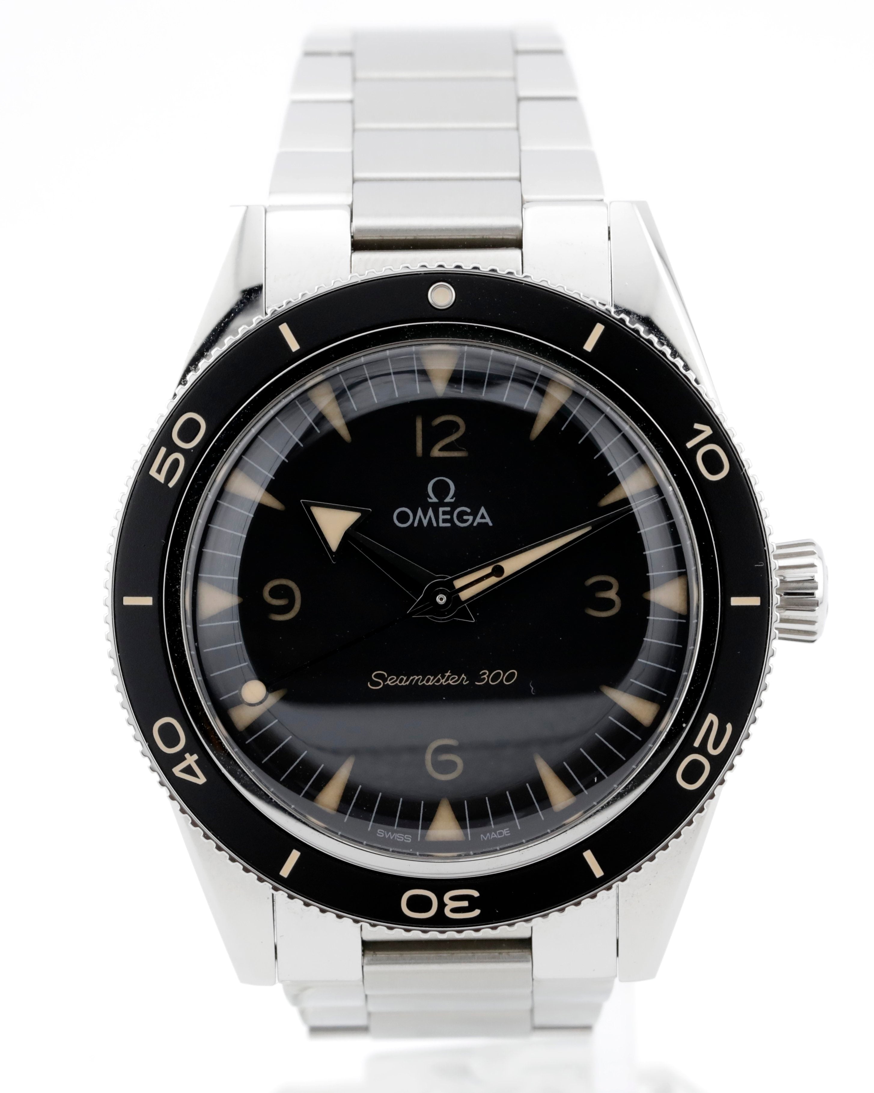 Pre-Owned Omega Seamaster 300, 41mm, black dial, Ref # 23430412101001