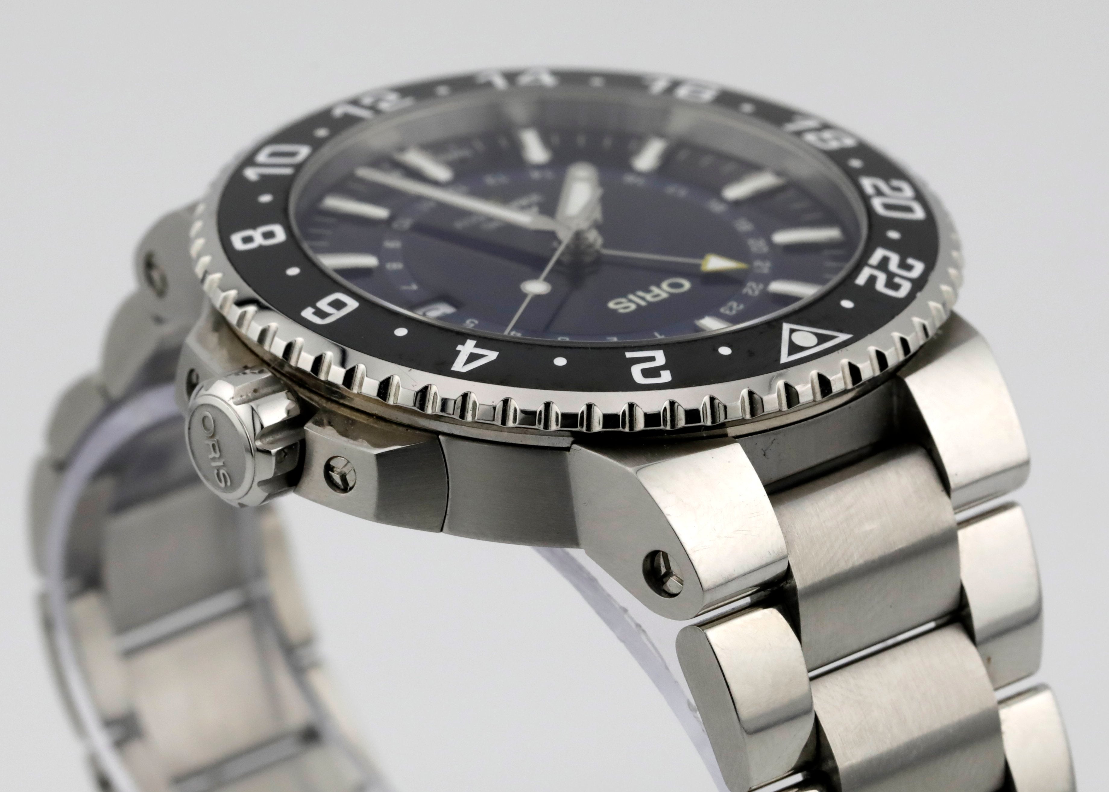 Pre Owned Oris Aquis Date GMT Ref# 01798775441350742465EB